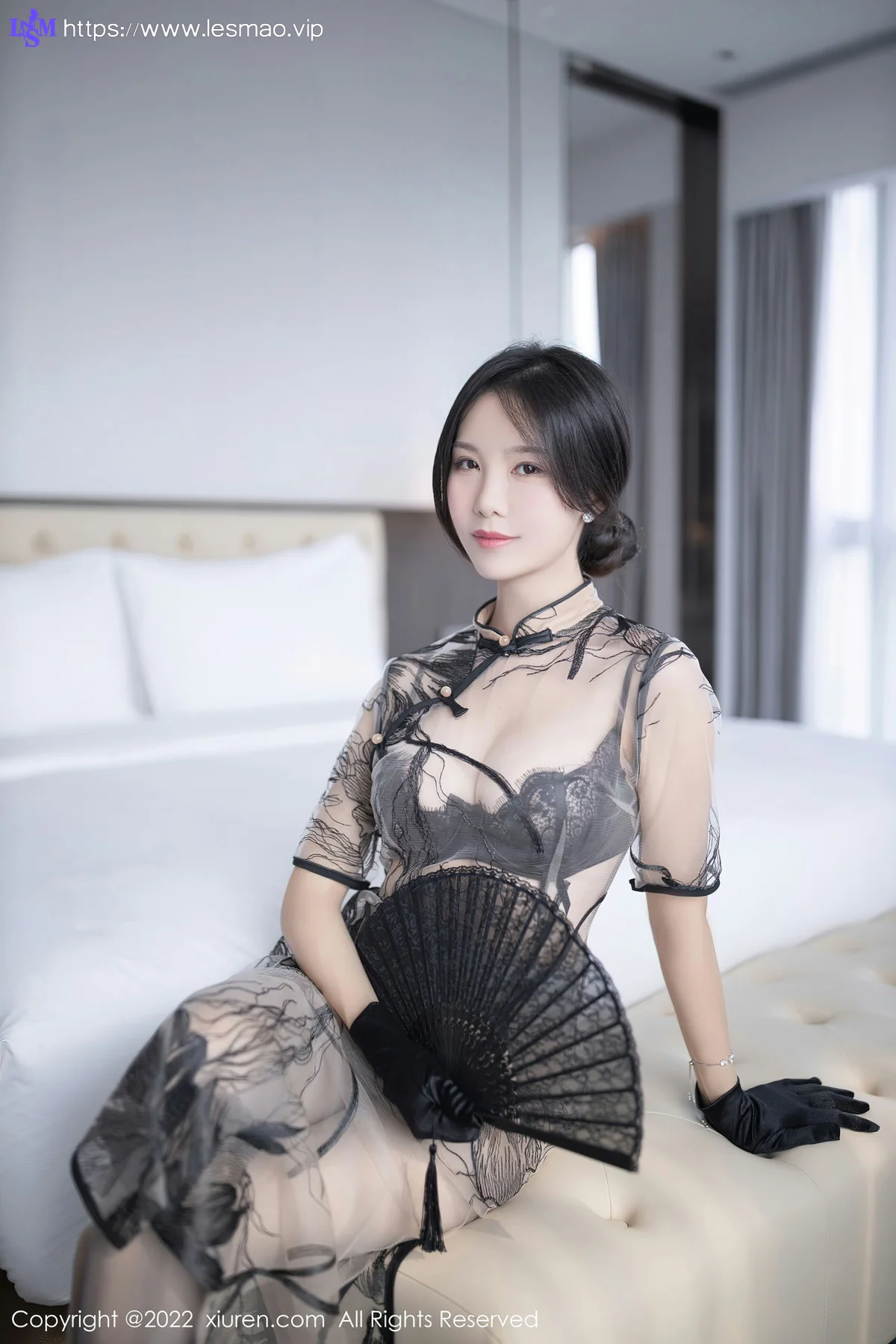 XiuRen 秀人 No.5830 利世 轻透薄纱旗袍性感写真1 - 4