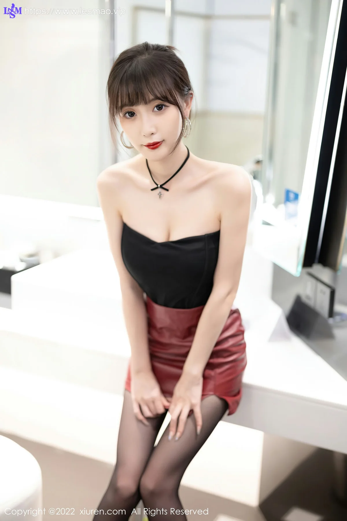 XiuRen 秀人 No.5831 林星阑 皮质短裙魅惑黑丝性感写真11 - 4