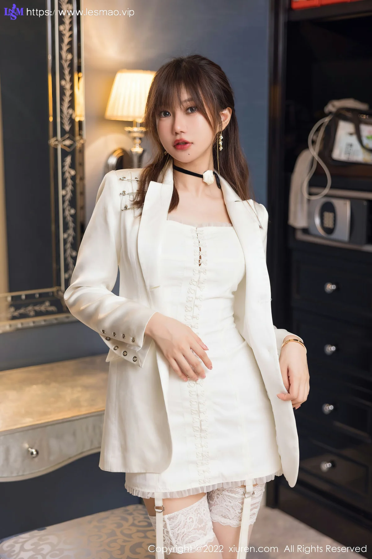 XiuRen 秀人 No.5845 绮里嘉ula 白色吊带短裙性感写真33 - 2