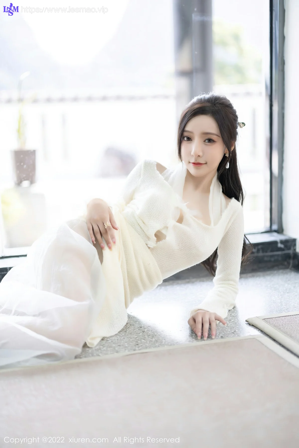 XiuRen 秀人 No.5846 王馨瑶yanni 性感白色连衣长裙性感写真22 - 1