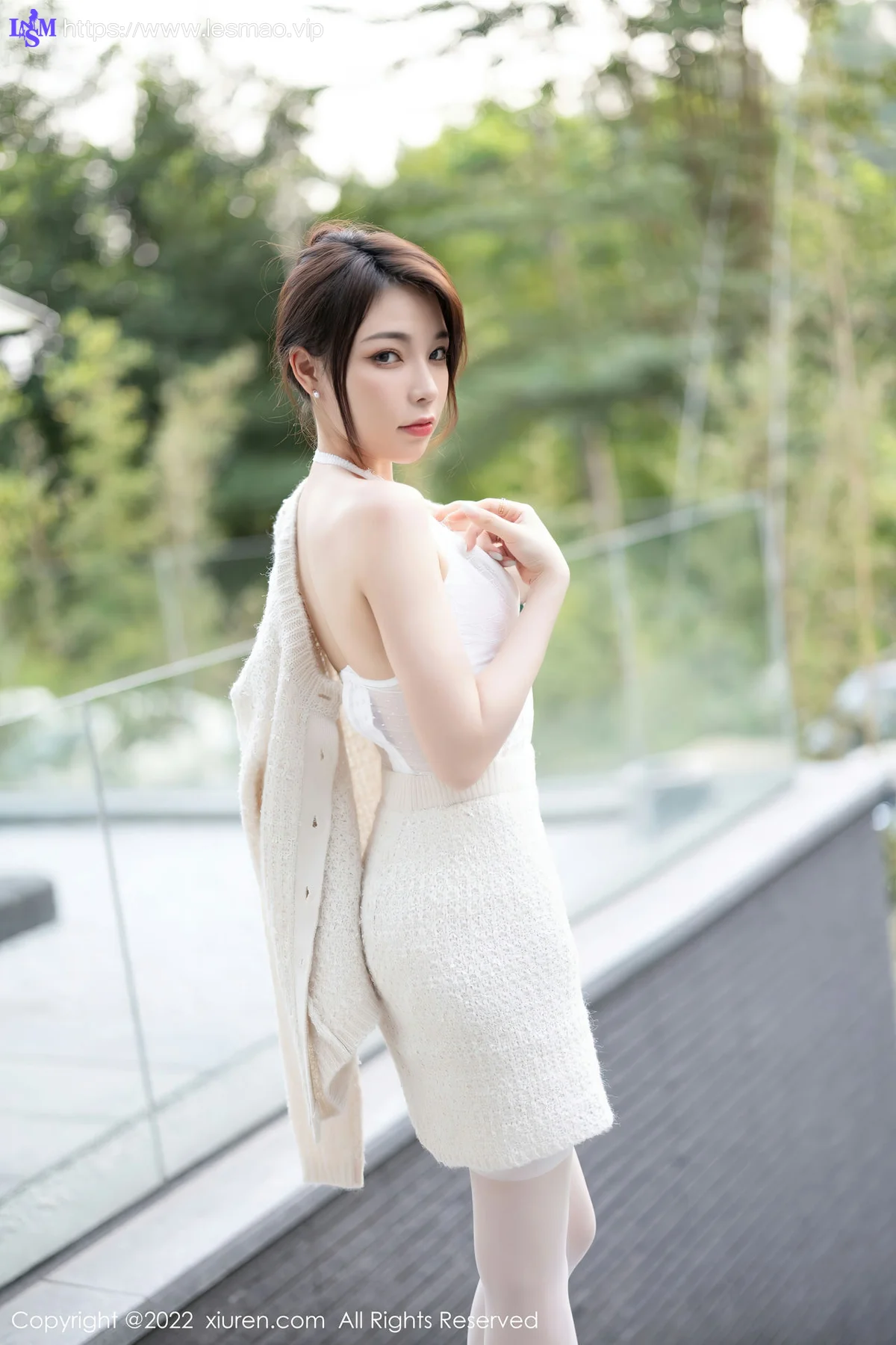 XiuRen 秀人 No.5880 徐莉芝Booty 白色蕾丝内衣性感写真 - 6
