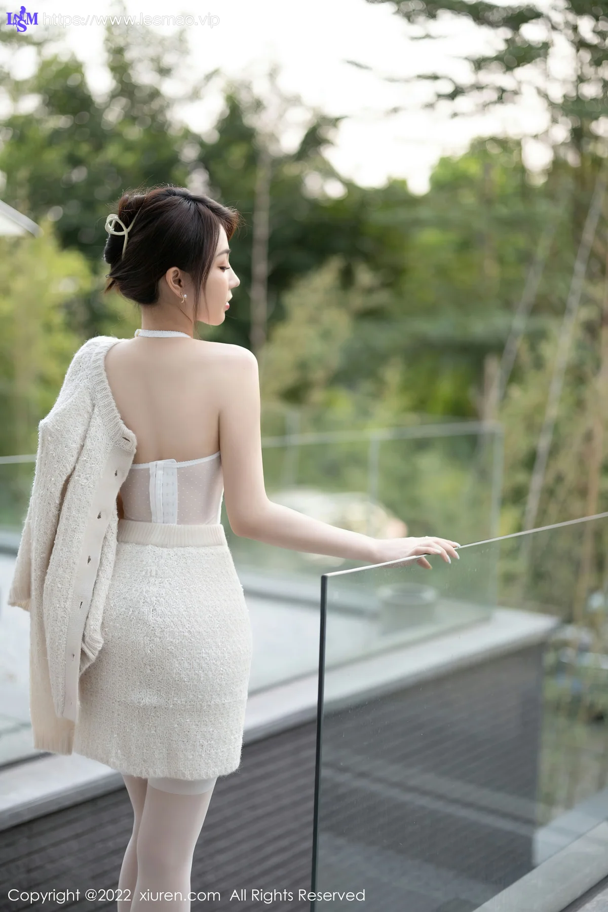 XiuRen 秀人 No.5880 徐莉芝Booty 白色蕾丝内衣性感写真 - 7