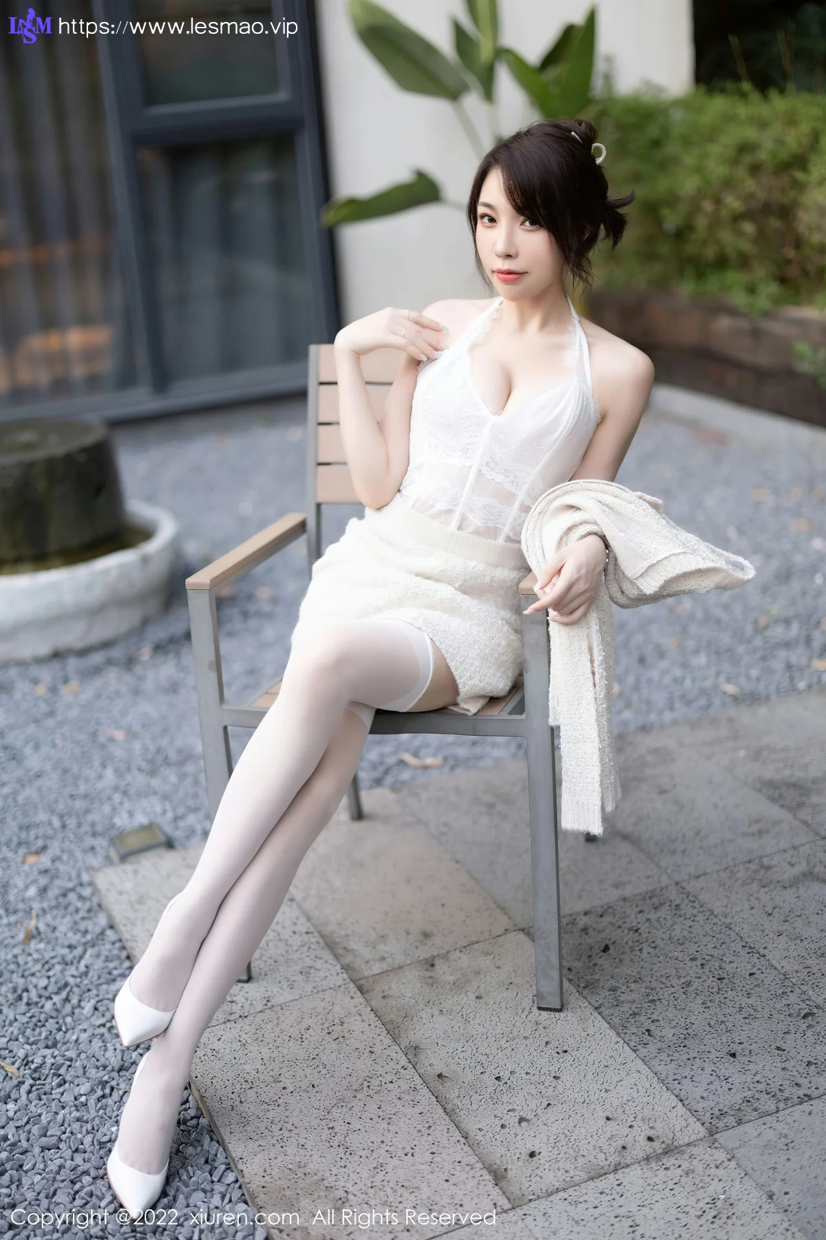 XiuRen 秀人 No.5880 徐莉芝Booty 白色蕾丝内衣性感写真 - 10