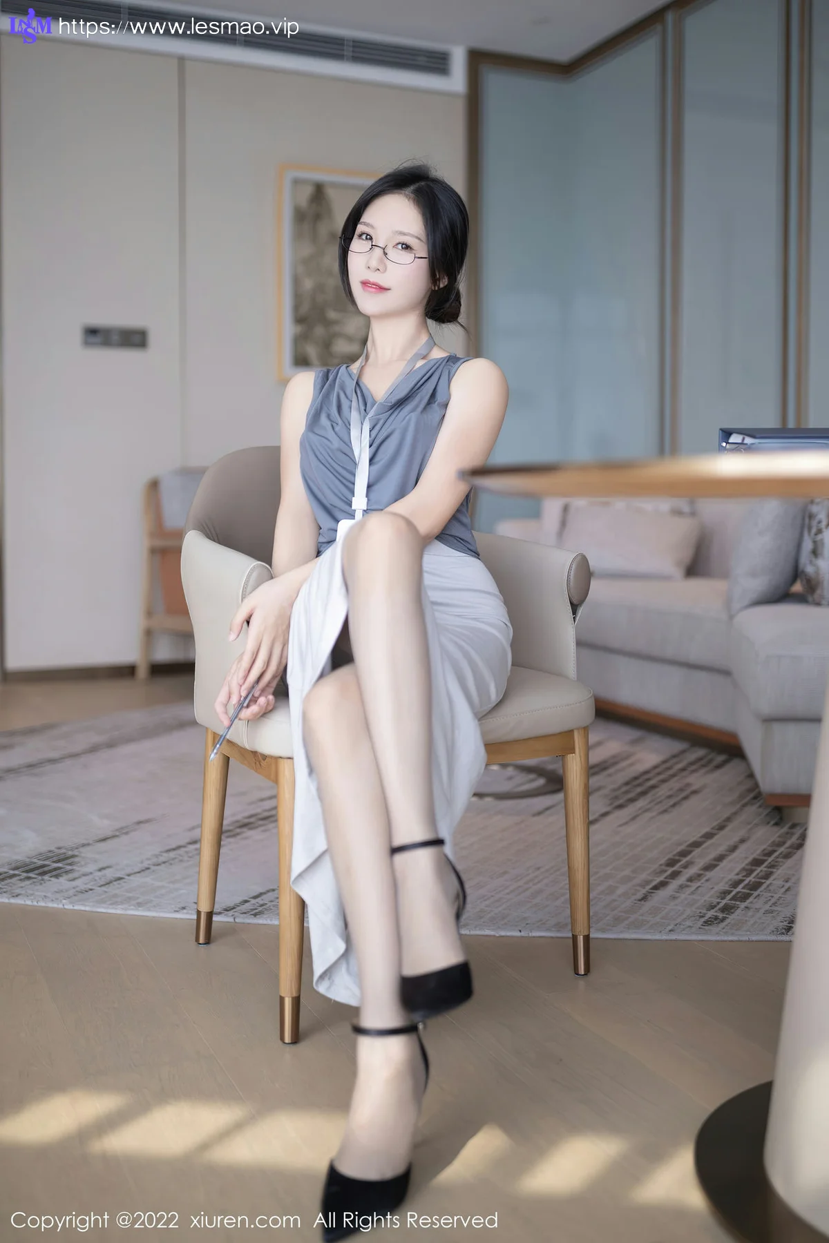 XiuRen 秀人 No.5900 利世 灰丝眼镜妹 - 5