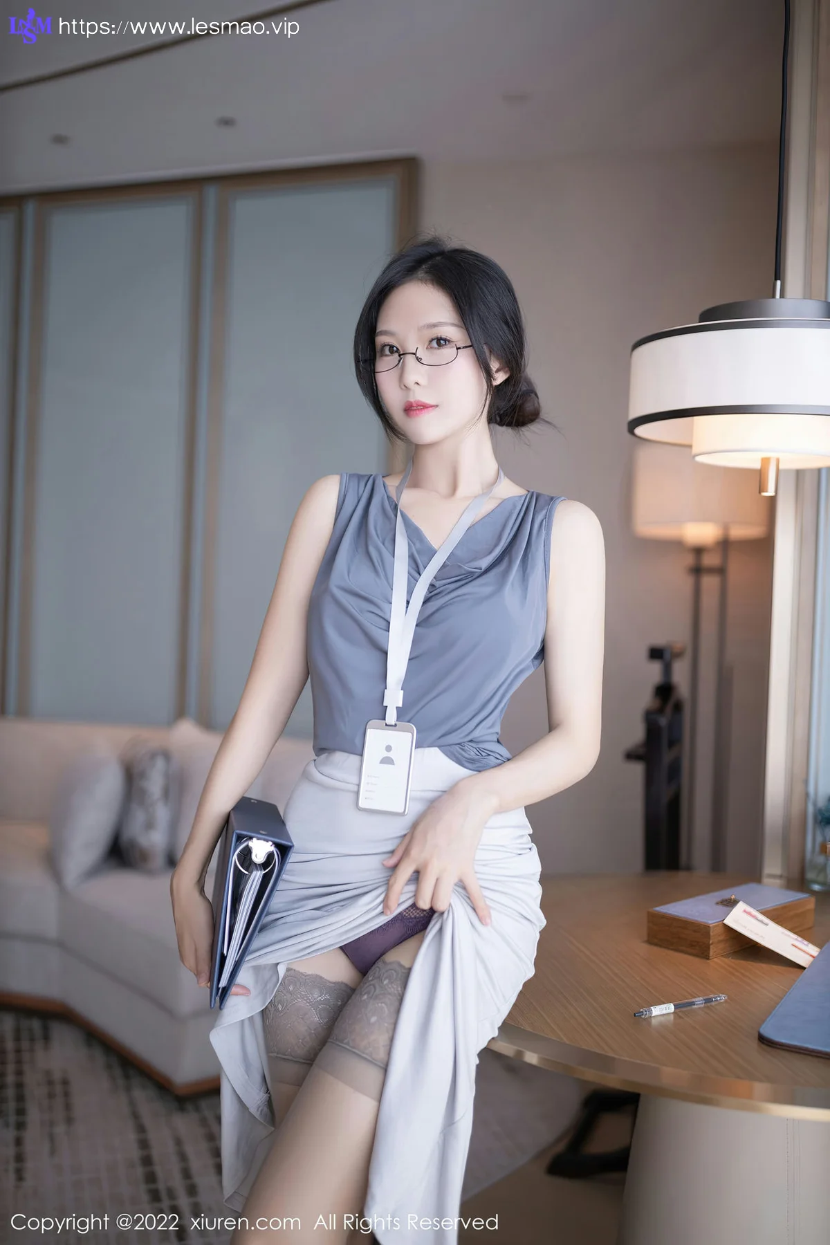 XiuRen 秀人 No.5900 利世 灰丝眼镜妹 - 9