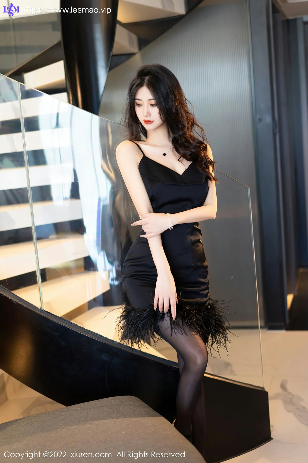 XiuRen 秀人 No.5906 阿姣 乳贴性感黑丝 - 3