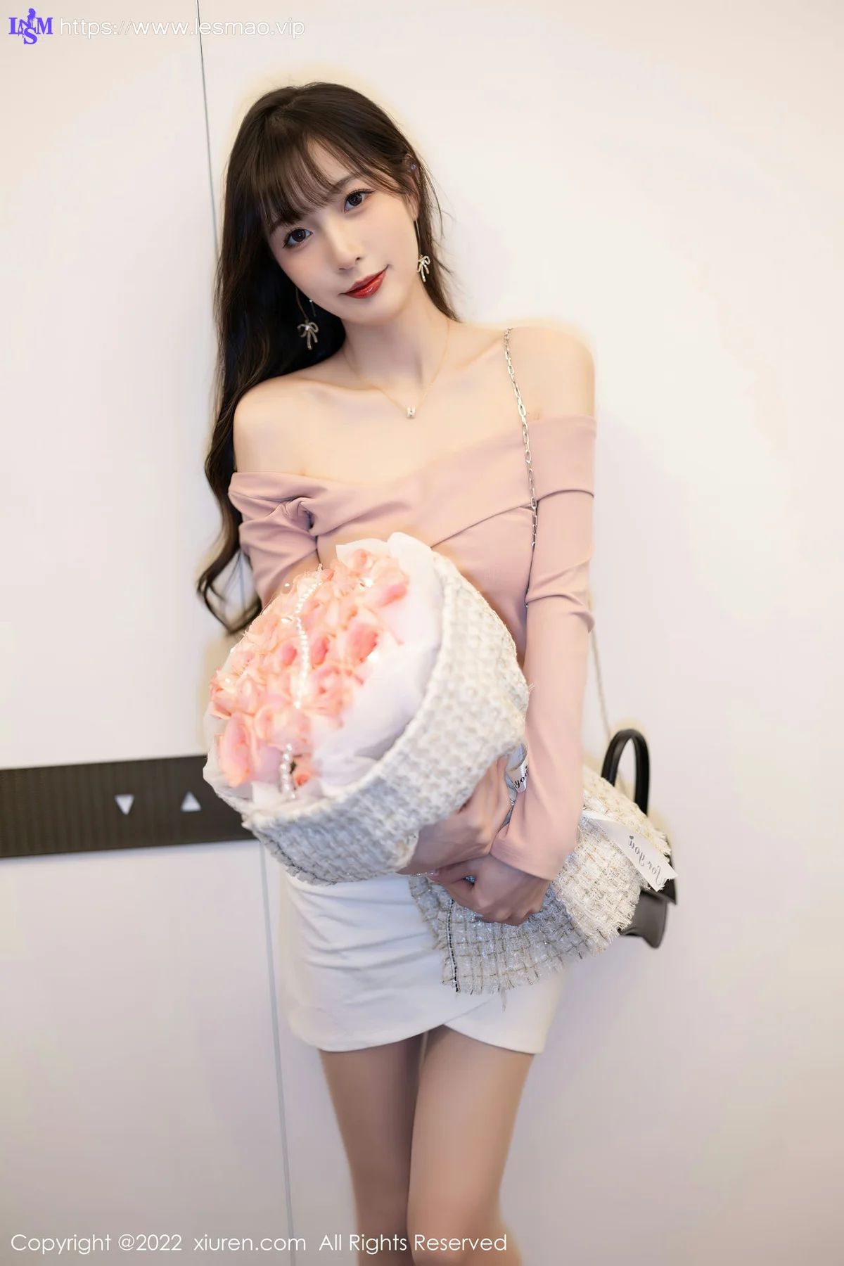 XiuRen 秀人 No.5934 林星阑 粉白色蕾丝内衣性感写真 - 4