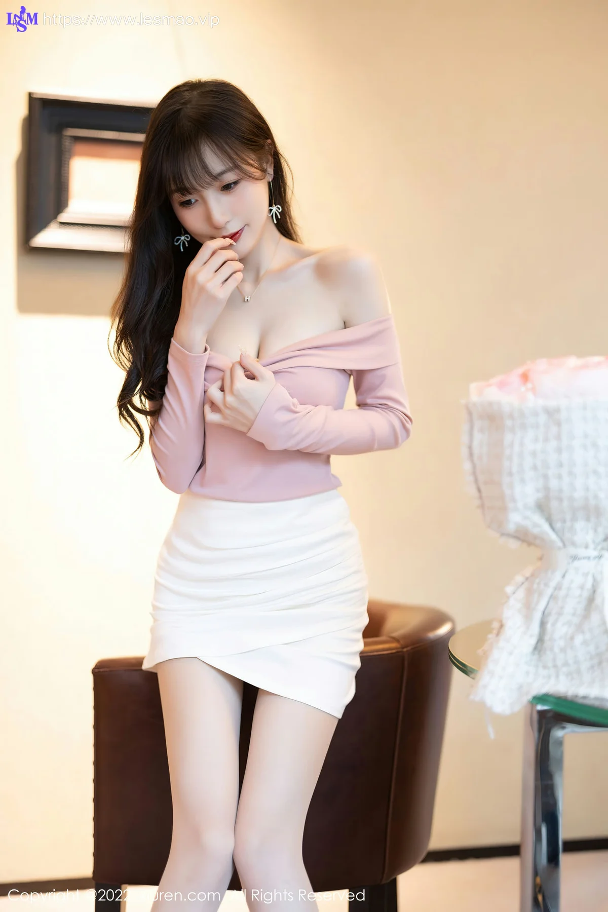 XiuRen 秀人 No.5934 林星阑 粉白色蕾丝内衣性感写真 - 9