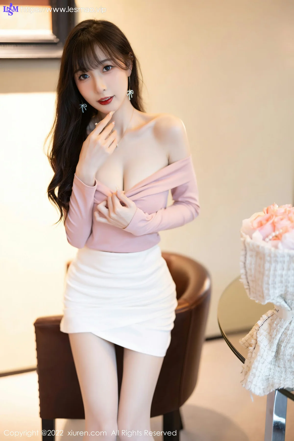 XiuRen 秀人 No.5934 林星阑 粉白色蕾丝内衣性感写真 - 10