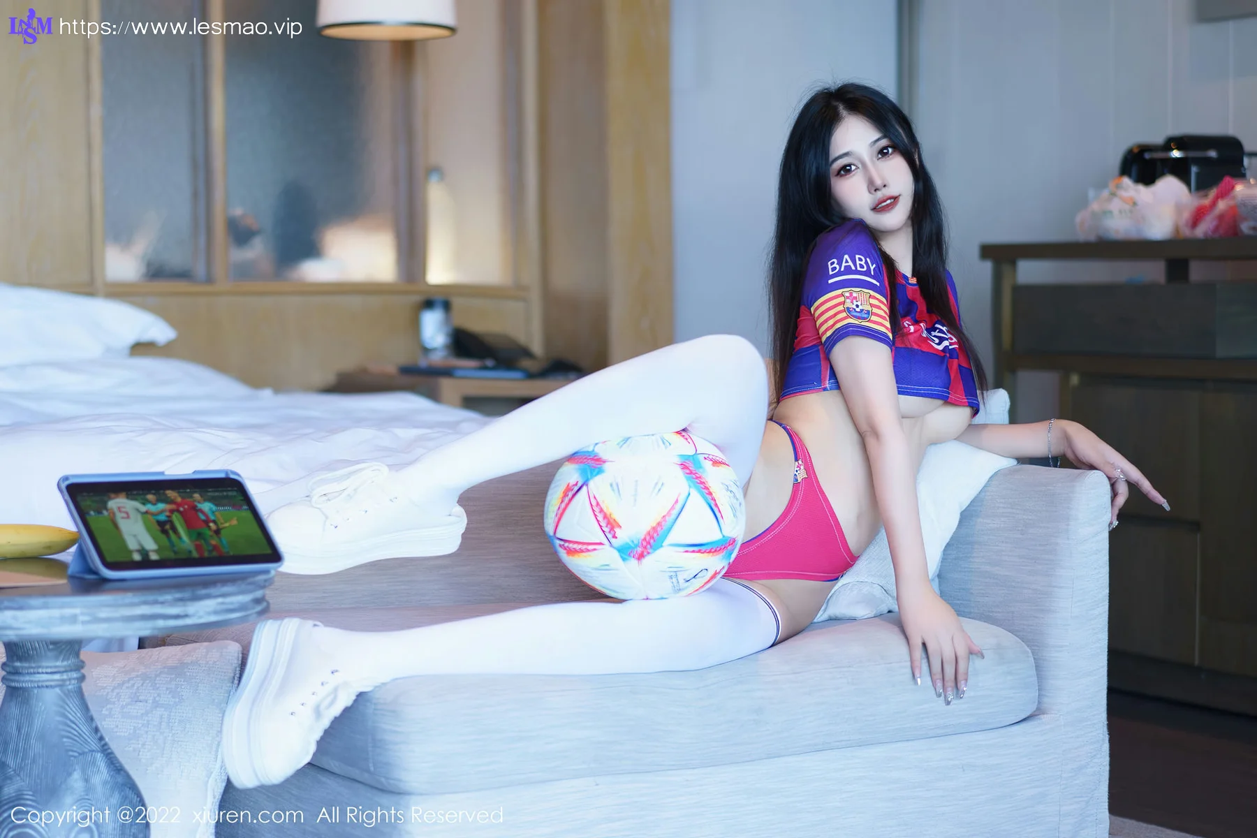 XiuRen 秀人 No.6004 laura阿姣 足球宝贝三亚旅拍 - 7