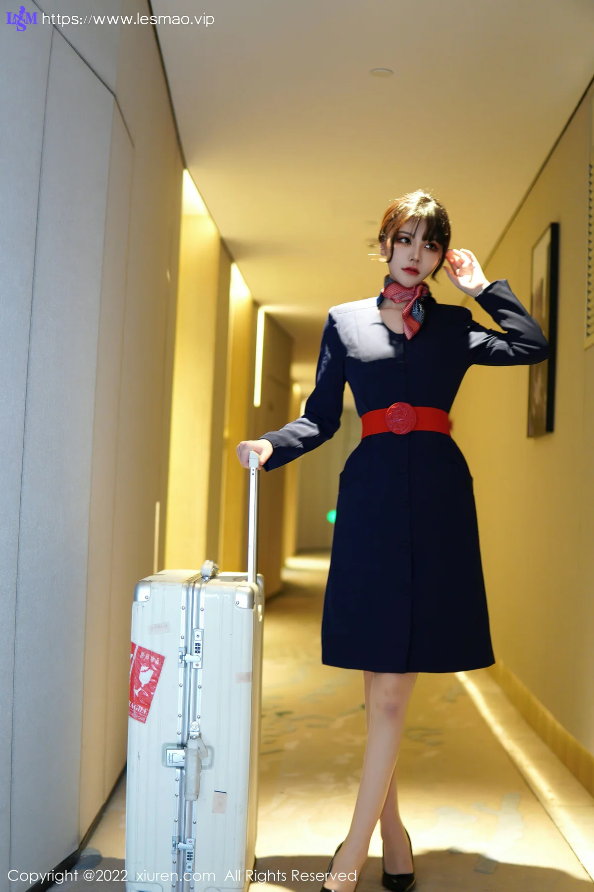 XiuRen 秀人 No.6048 桃桃子 空姐制服新人第二套写真 - 2