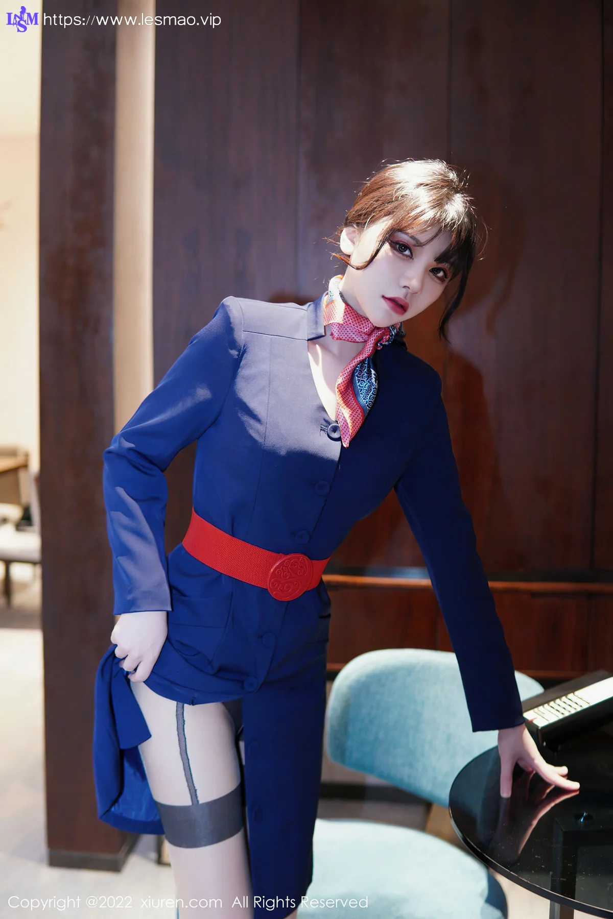 XiuRen 秀人 No.6048 桃桃子 空姐制服新人第二套写真 - 7