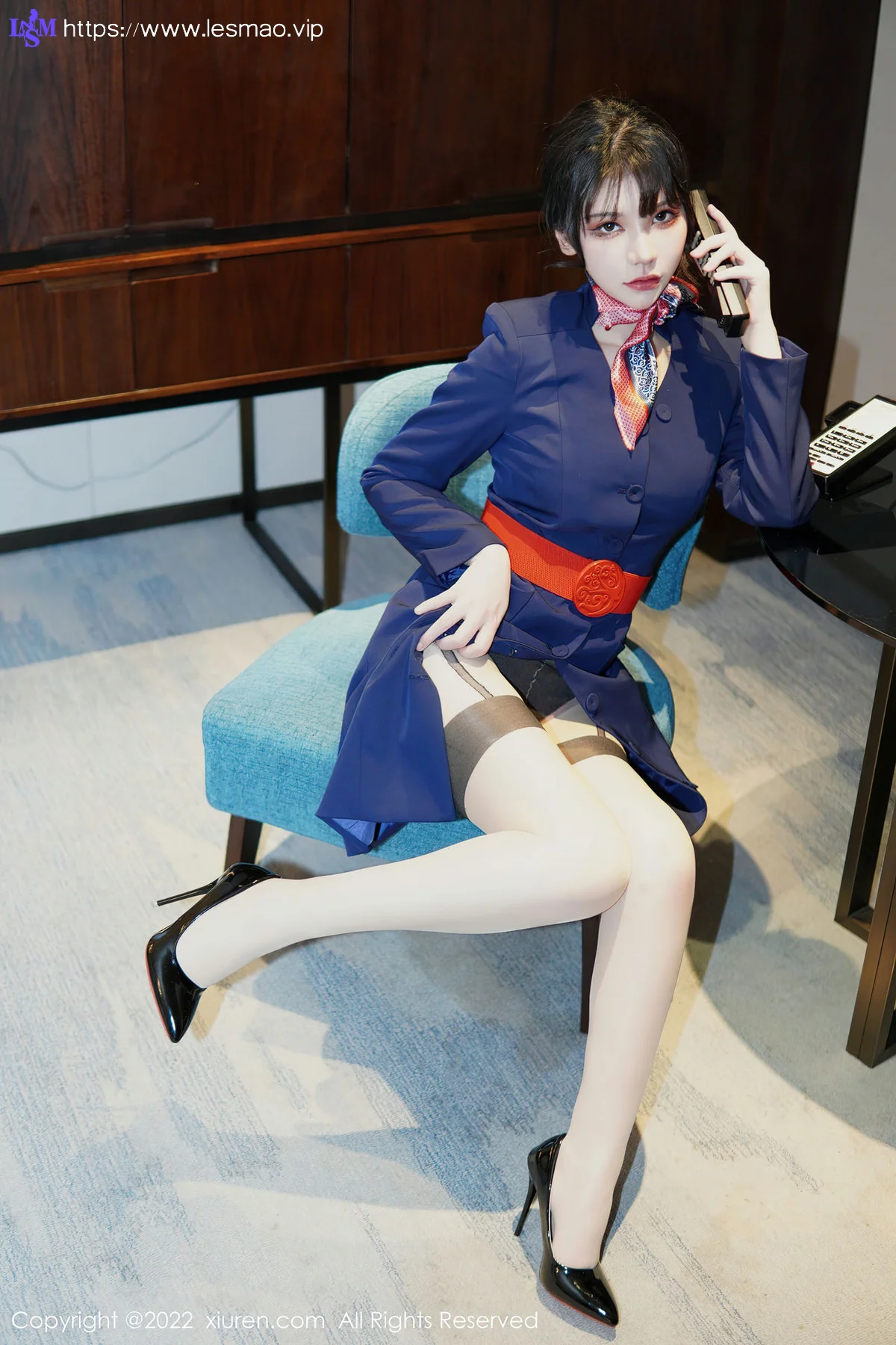 XiuRen 秀人 No.6048 桃桃子 空姐制服新人第二套写真 - 8