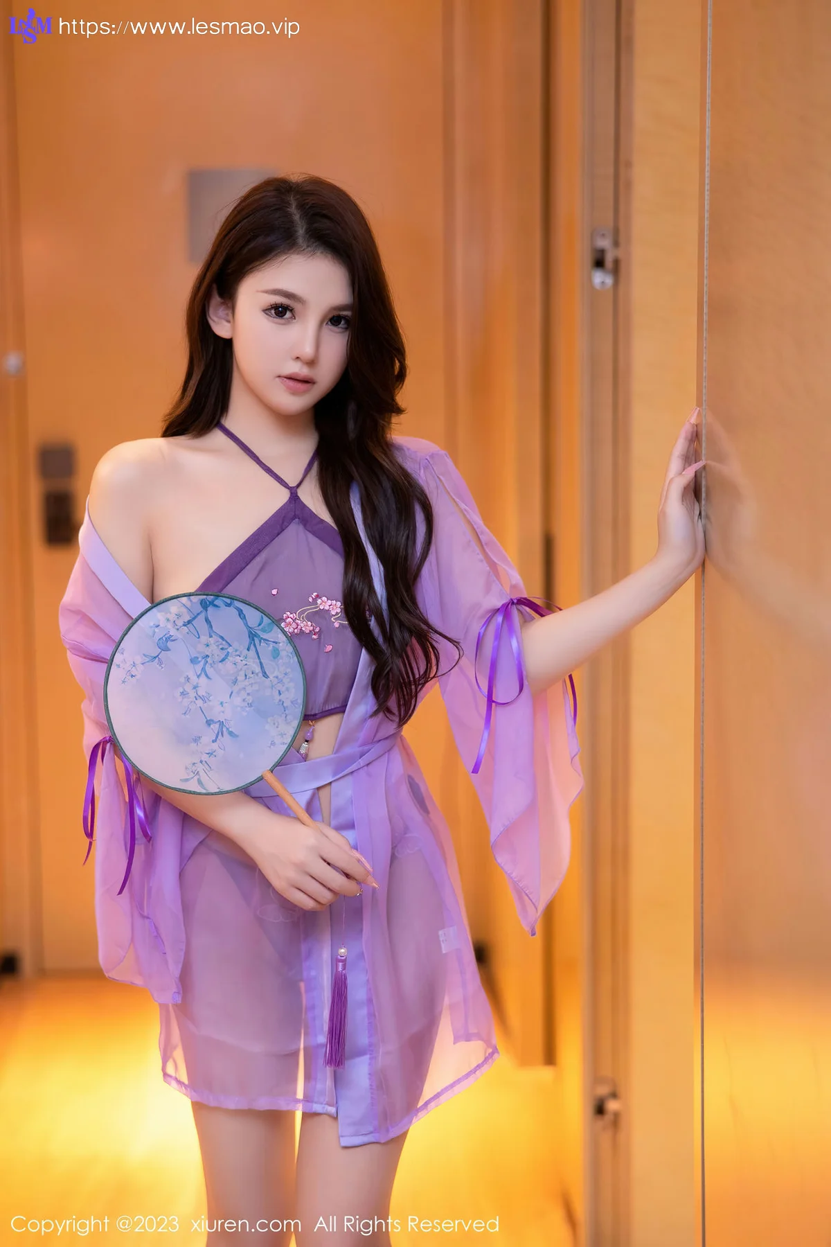 XiuRen 秀人 No.6077 美羊羊 紫色古装服饰性感写真 - 4