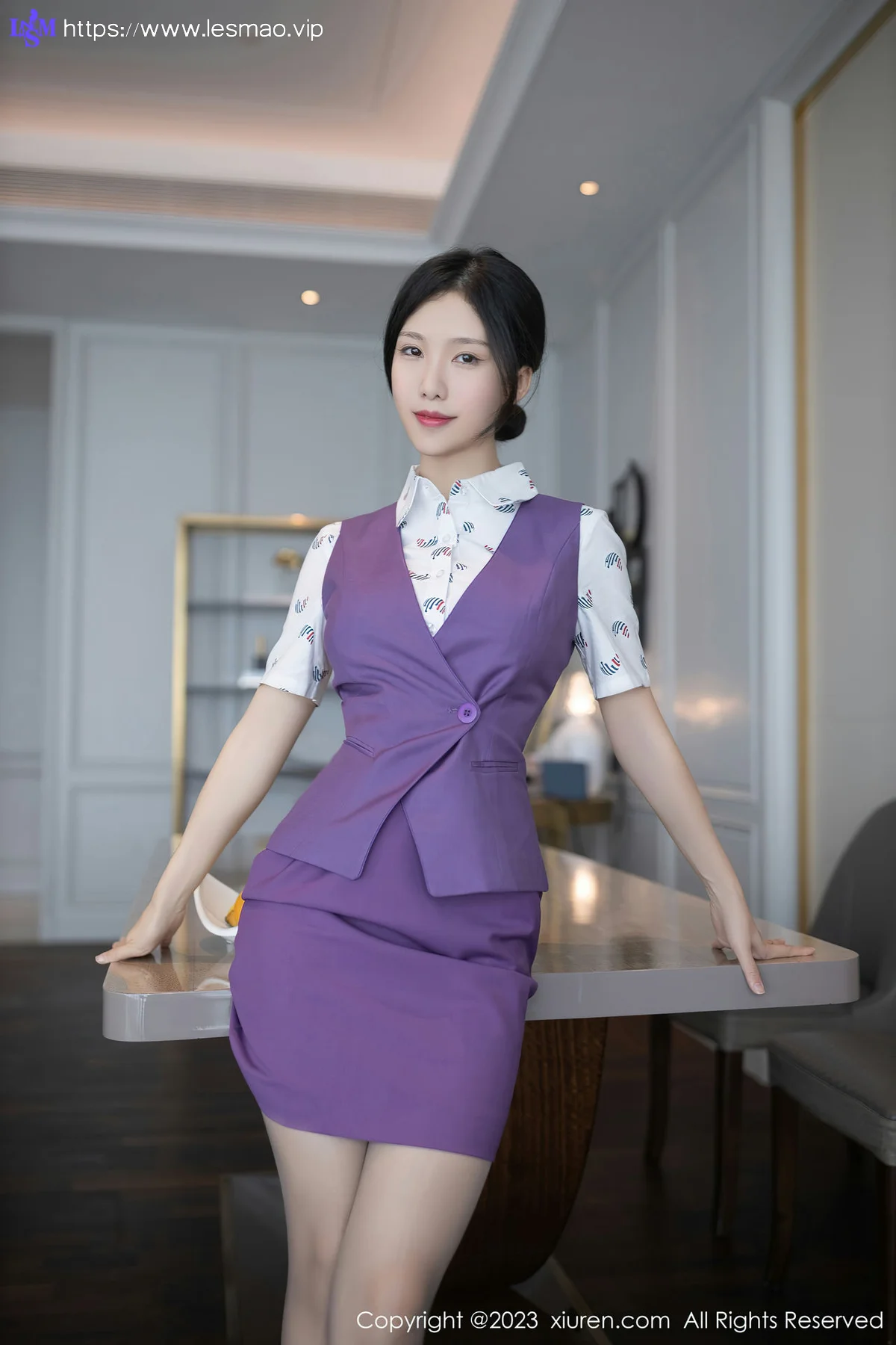 XiuRen 秀人 No.6084 利世 空姐制服性感写真 - 9