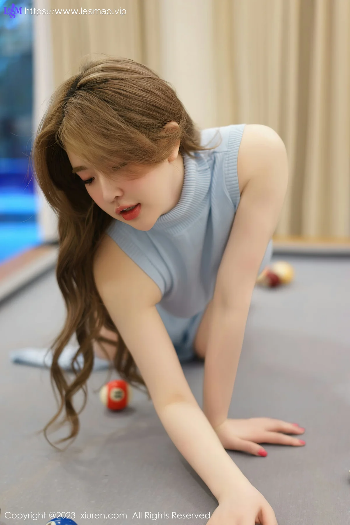 XiuRen 秀人 No.6085 小海臀Rena 桌球室场景拍摄三亚旅拍 - 10