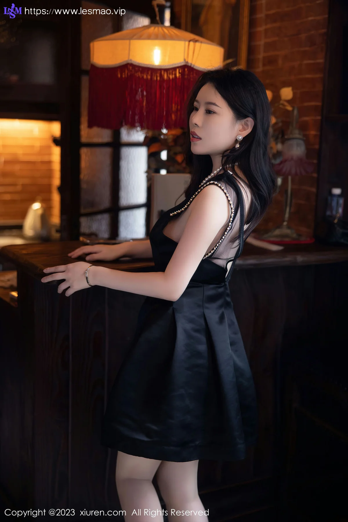 XiuRen 秀人 No.6089 白茹雪 红色蕾丝内衣写真 - 4