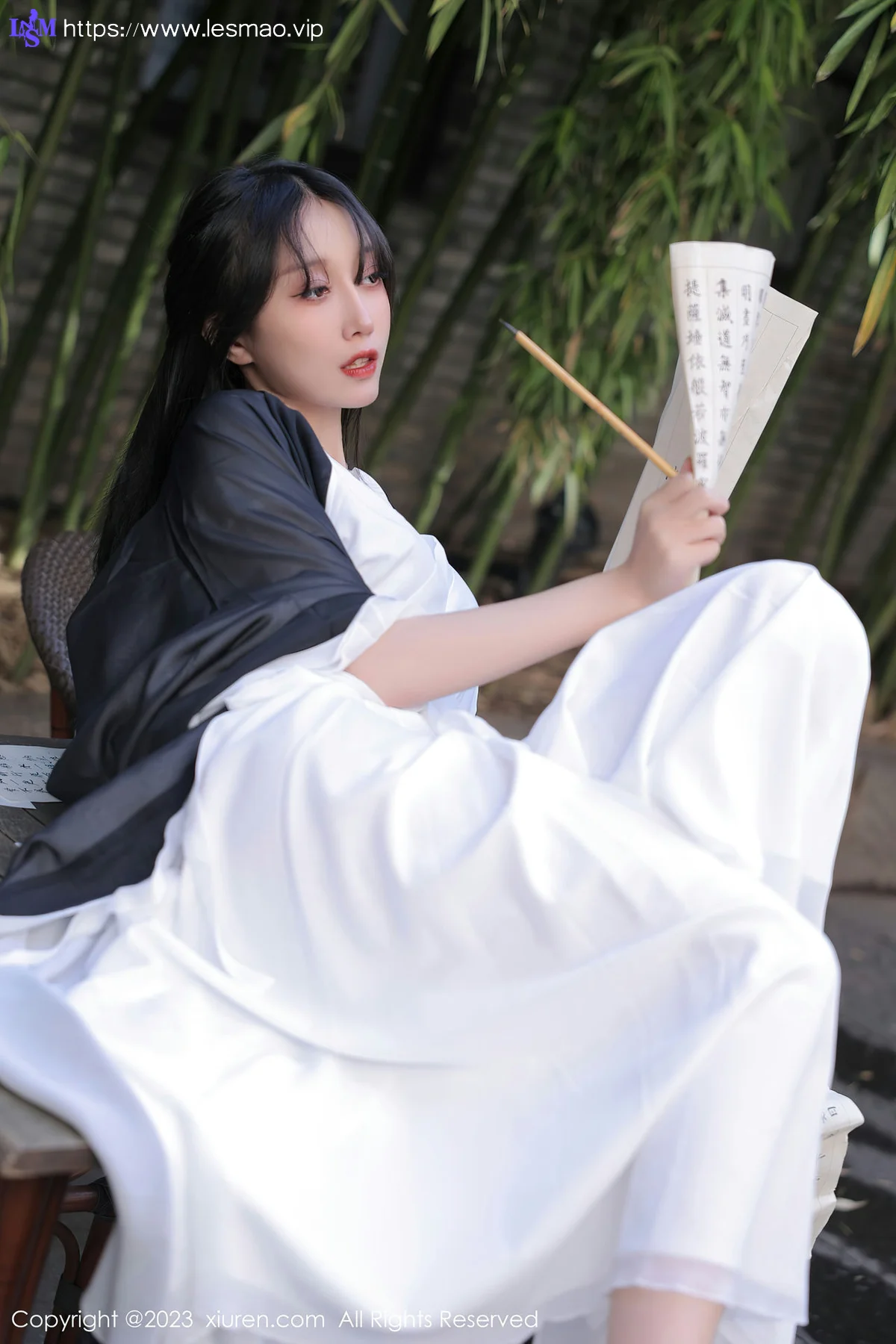 XiuRen 秀人 No.6094 玥儿玥er 白色古装服饰十月海南旅拍 - 3