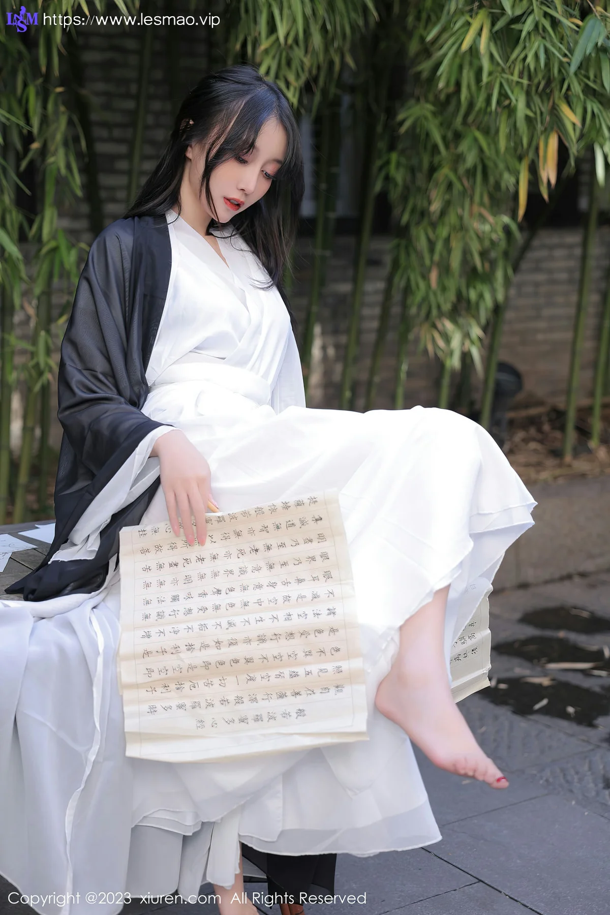 XiuRen 秀人 No.6094 玥儿玥er 白色古装服饰十月海南旅拍 - 4