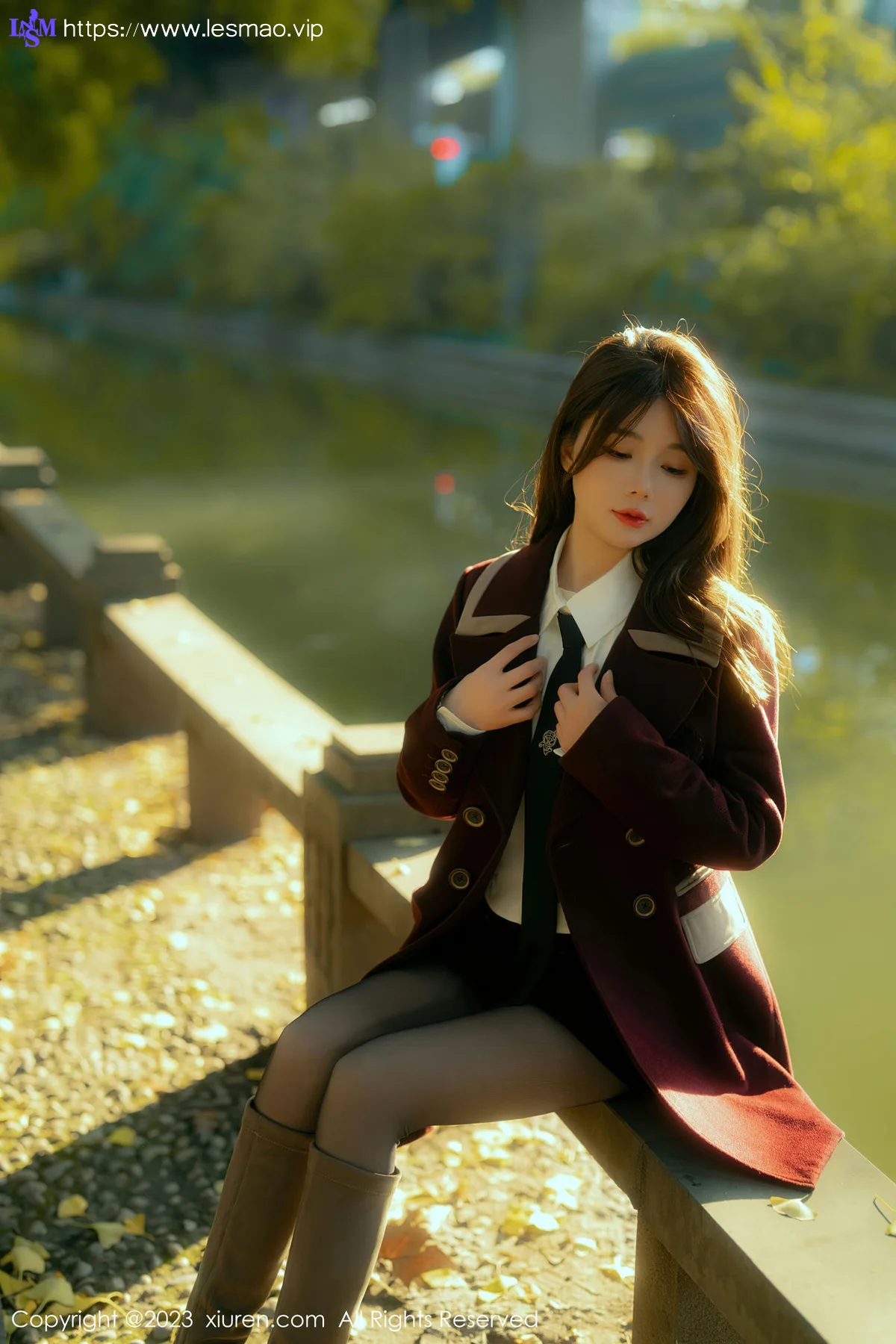 XiuRen 秀人 No.6137 婠婠么 白T黑色短裙 性感写真 - 2