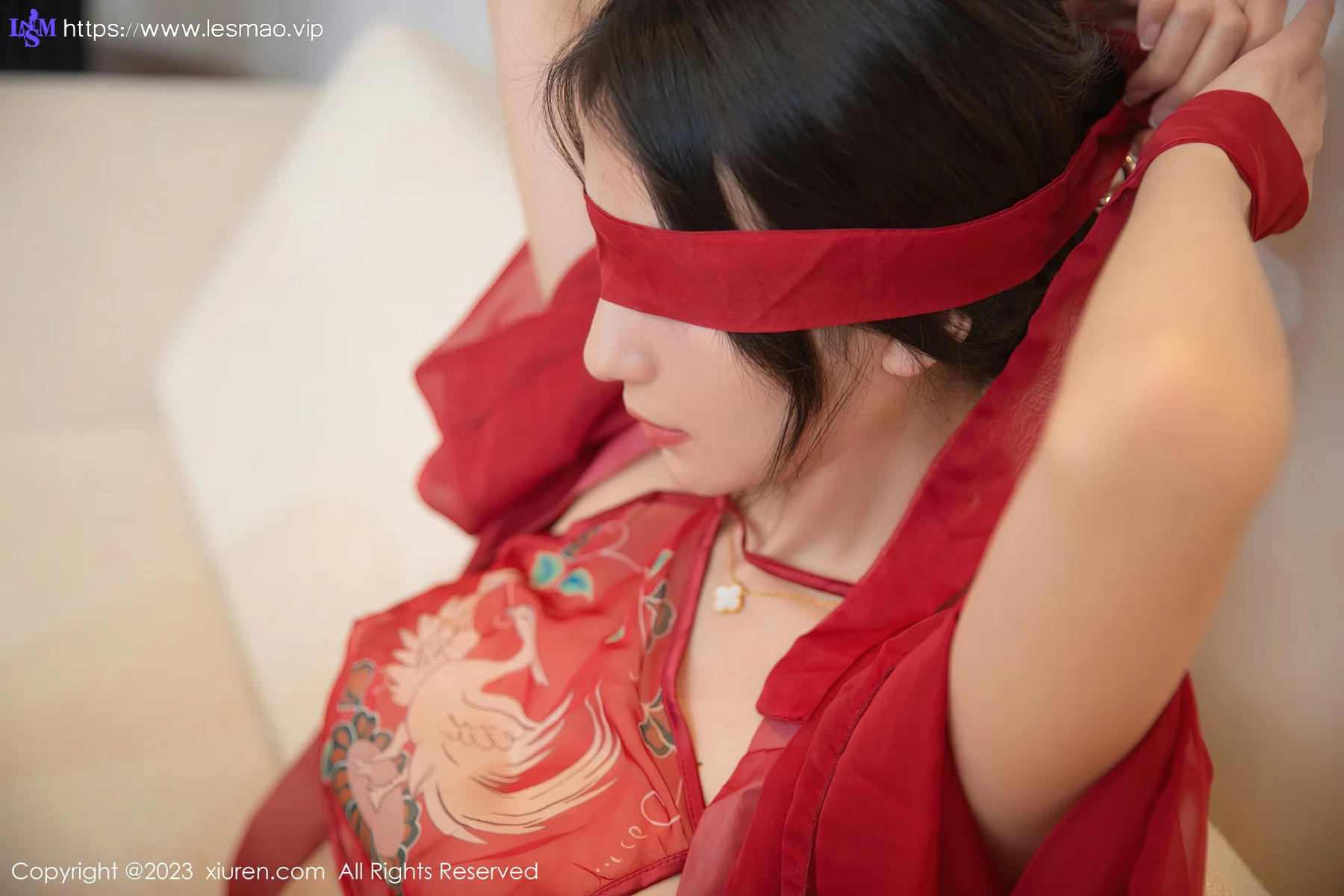 XiuRen 秀人 No.6161 熊小诺 红色古装服饰写真 - 9