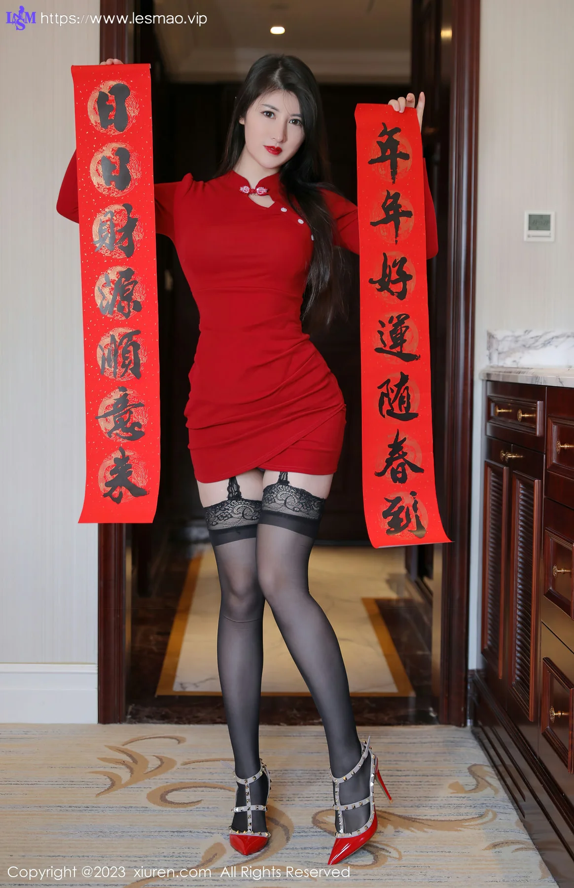 XiuRen 秀人 No.6166 诗诗kiki 蕾丝内衣新春主题写真 - 2