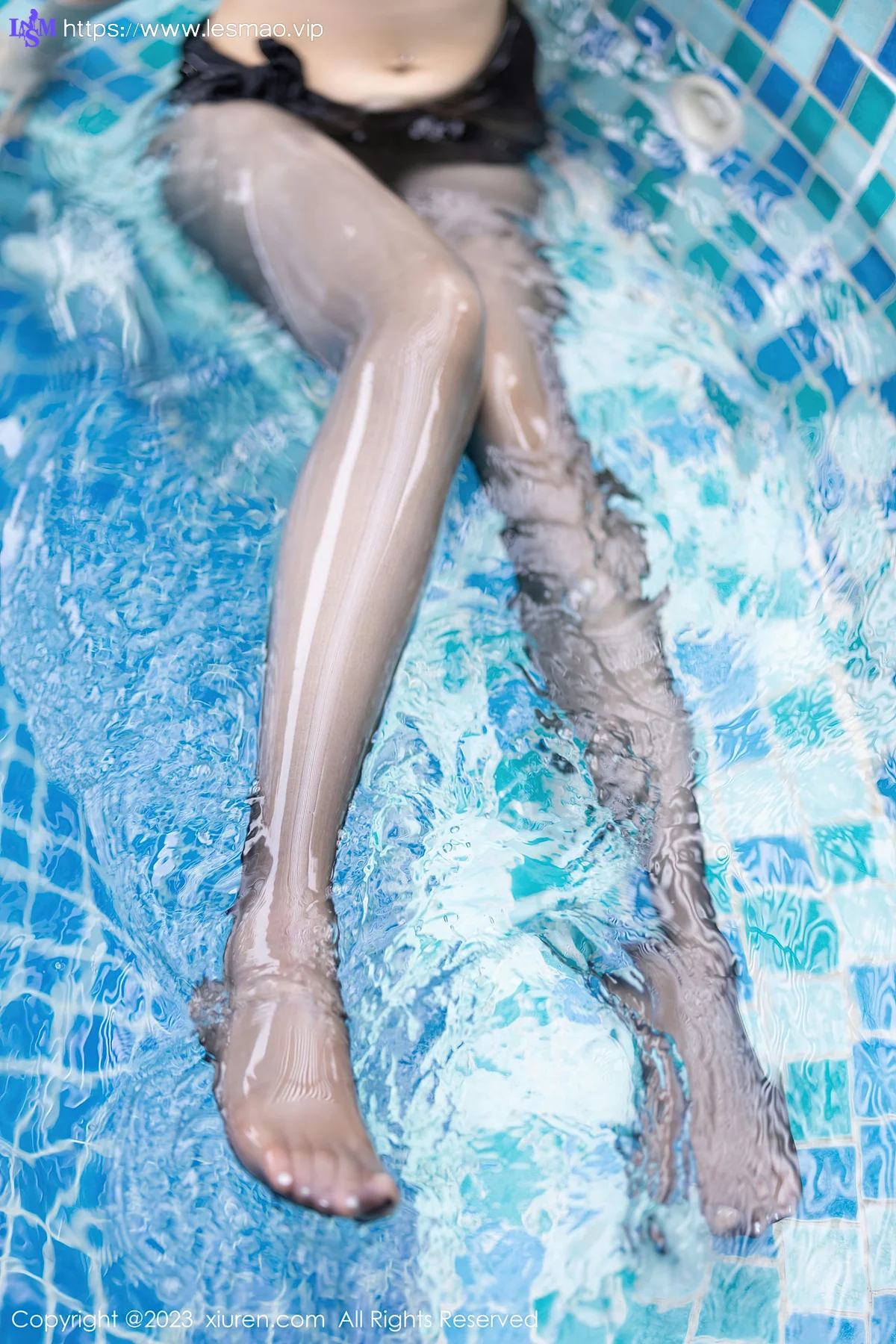 XiuRen 秀人 No.6251 徐莉芝Booty 黑色比基尼性感写真 - 6