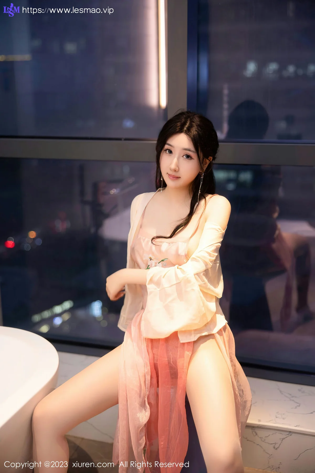 XiuRen 秀人 No.6262 江真真 橙色古装浴室场景性感写真 - 7