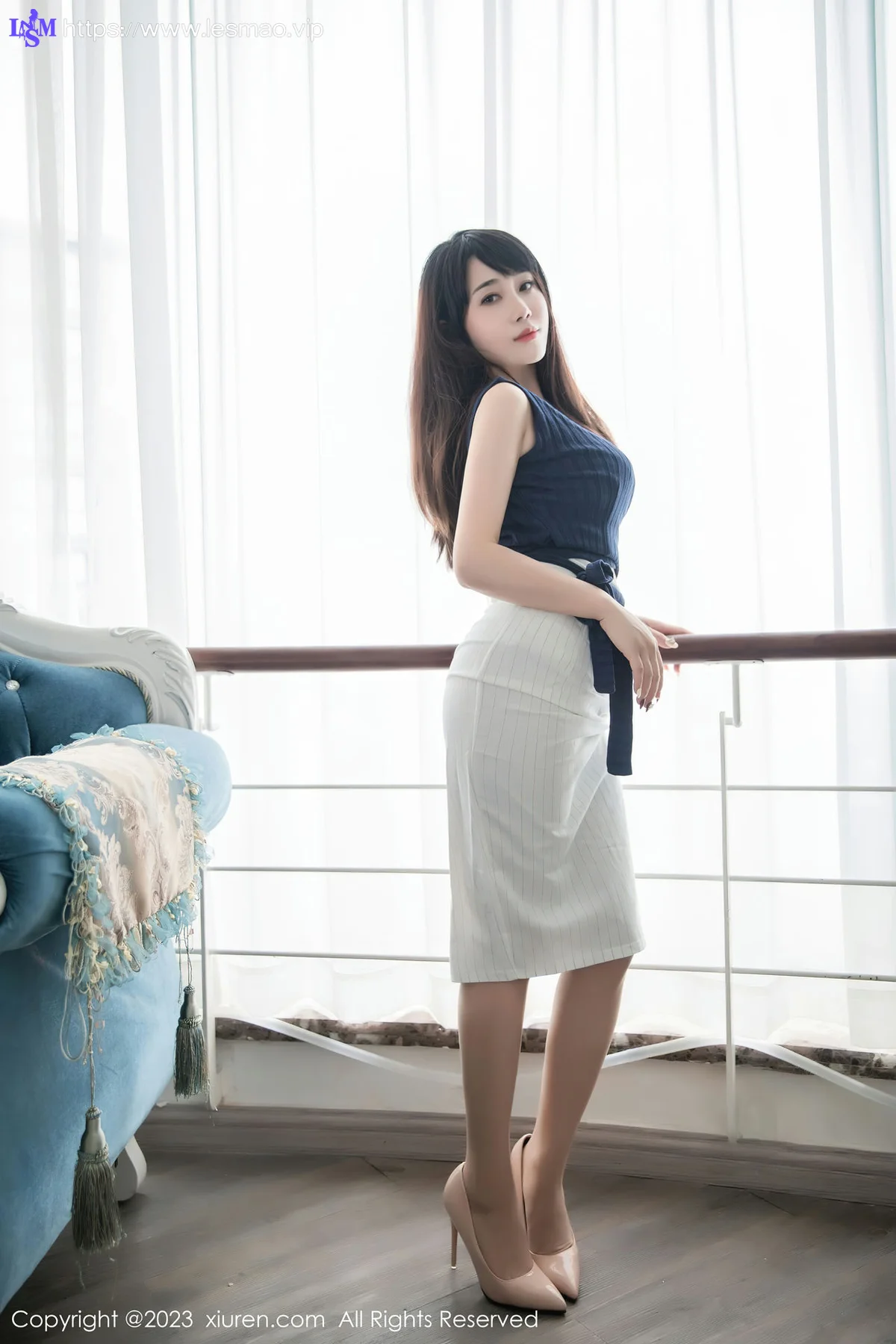 XiuRen 秀人 No.6272 严利娅Yuliya 性感魅惑黑丝写真 - 10