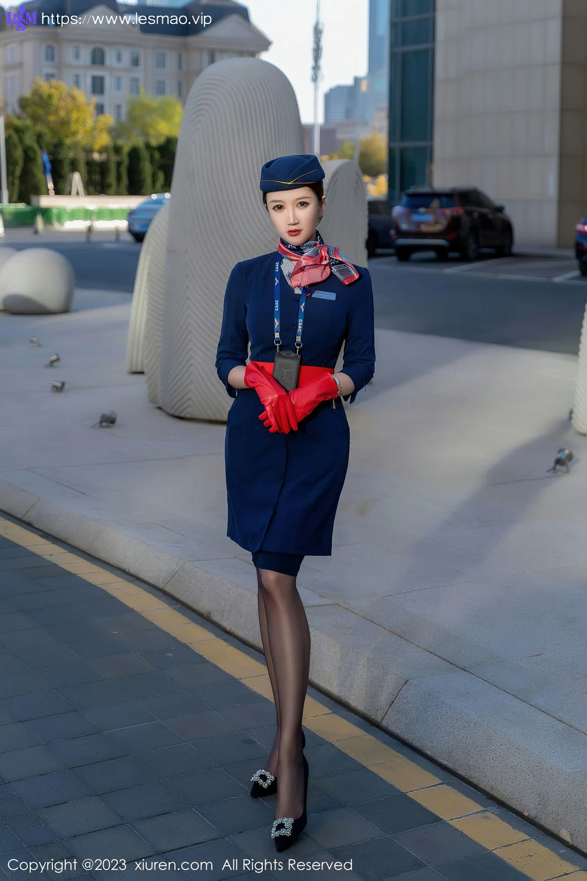 XiuRen 秀人 No.6288 顾乔楠Cora 空乘小姐姐直播系列阳朔旅拍1 - 7