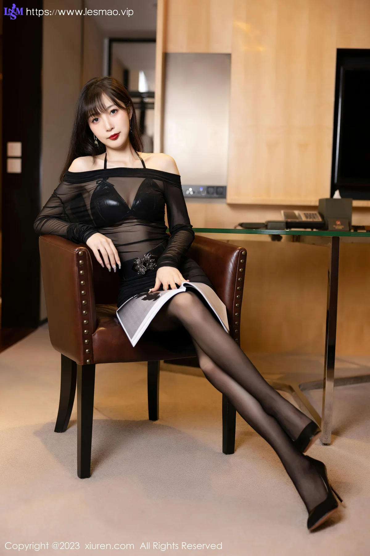 XiuRen 秀人 No.6307 林星阑 轻透网纱连衣短裙性感写真3 - 9