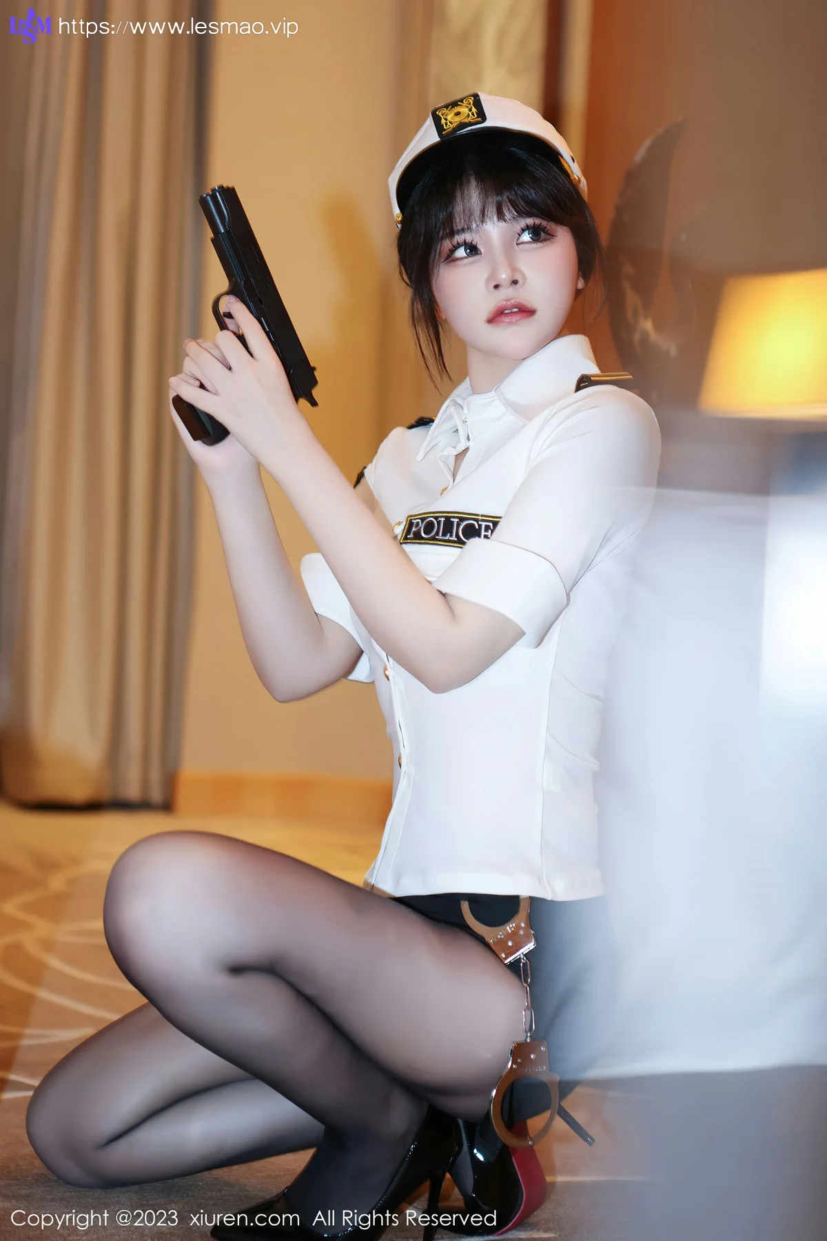 XiuRen 秀人 No.6328 桃桃子_ 情趣警察制服性感写真22 - 5