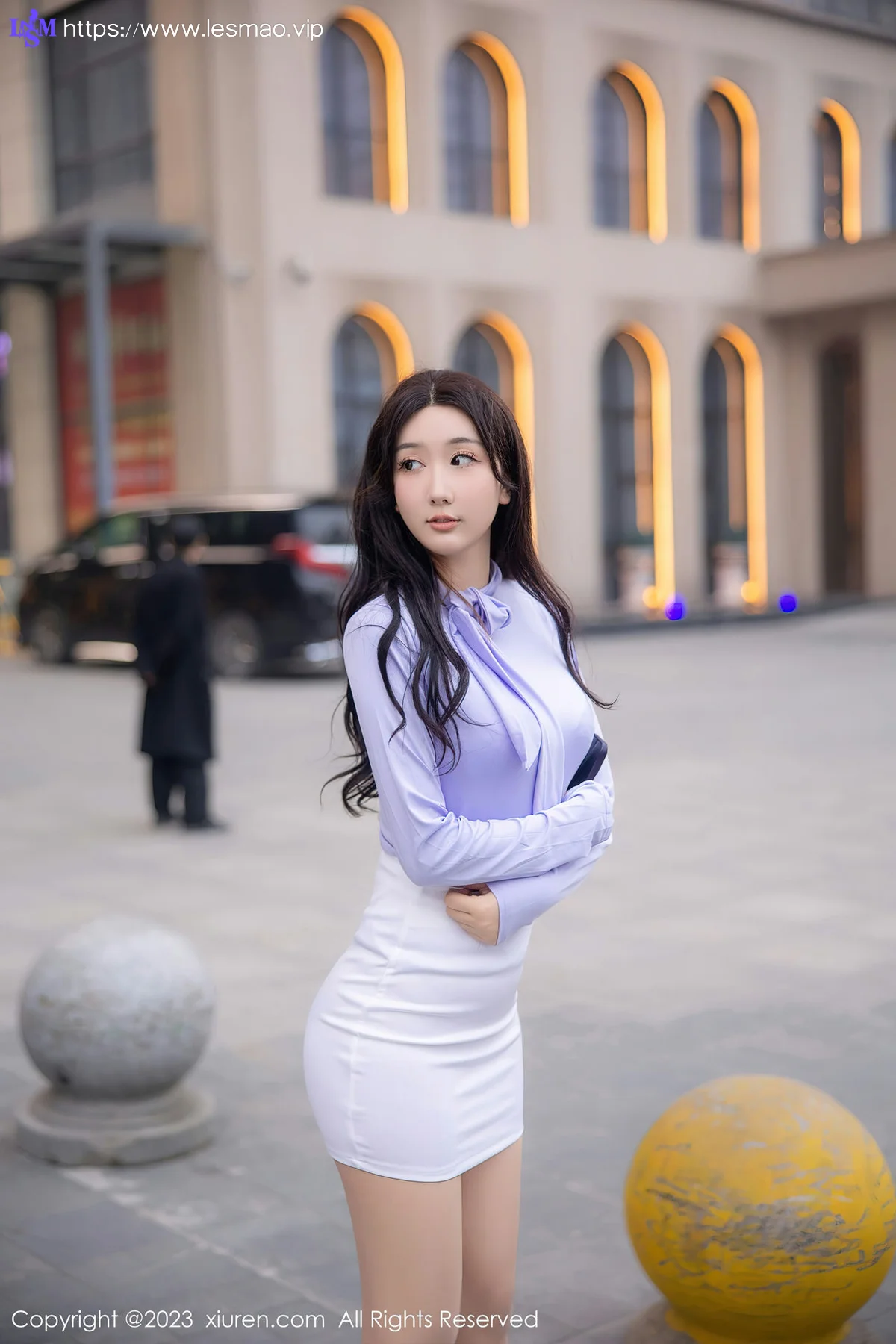 XiuRen 秀人 No.6389 江真真 白色蕾丝内衣性感写真 - 7