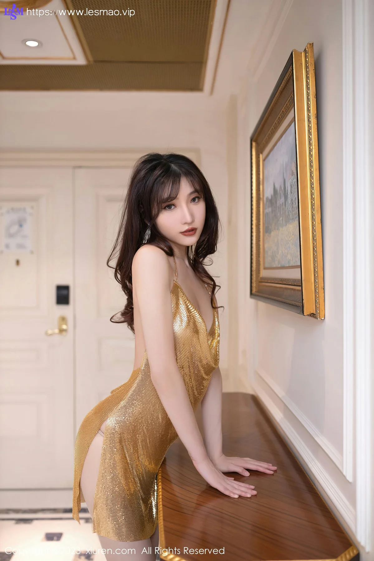 XiuRen 秀人 No.6390 陆萱萱 吊带短裙性感写真11 - 5