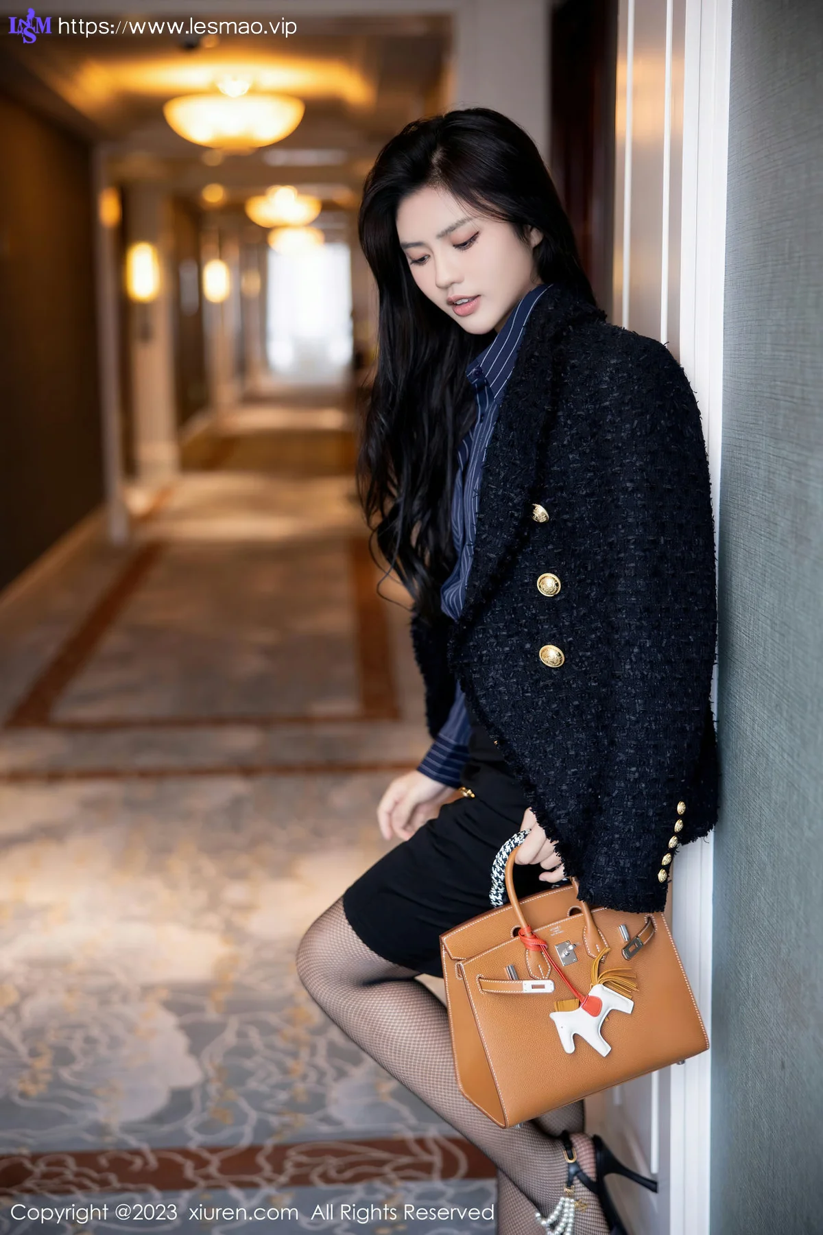 XiuRen 秀人 No.6391 浅浅Danny 深蓝色制服性感写真3 - 8