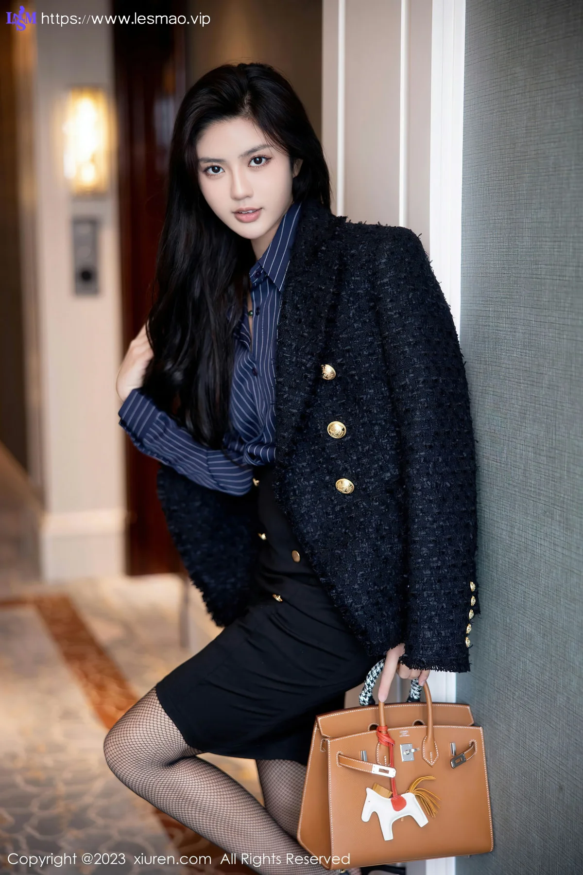 XiuRen 秀人 No.6391 浅浅Danny 深蓝色制服性感写真3 - 9