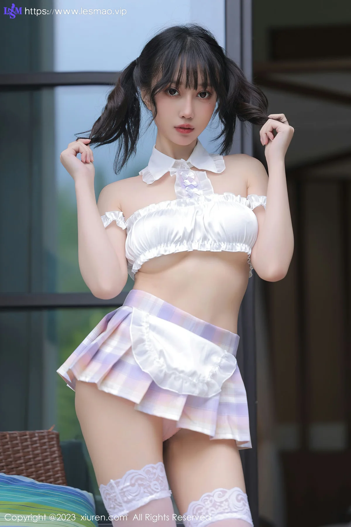 XiuRen 秀人 No.6392 玥儿玥er 白色女服二月万宁旅拍2 - 2