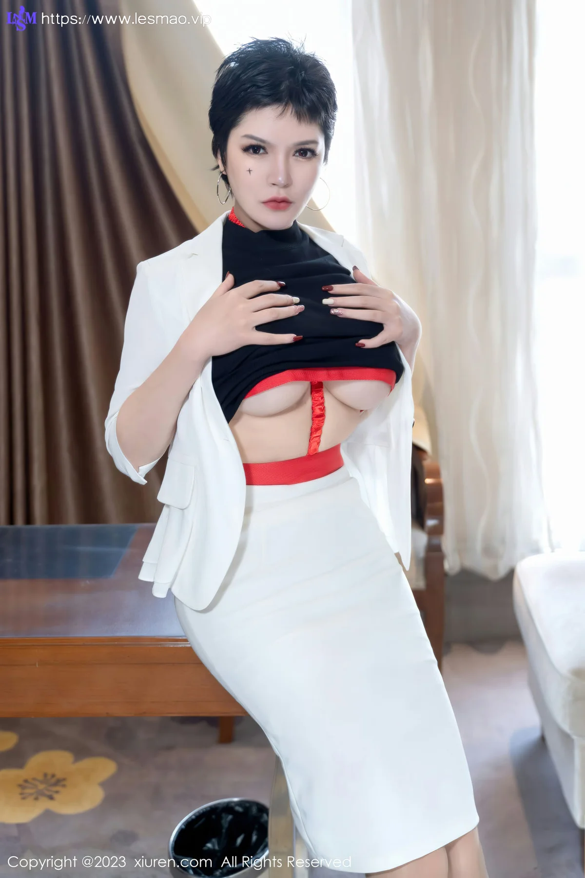XiuRen 秀人 No.6415 伊丽莎有点白 E罩杯的重口味姑娘写真 - 8