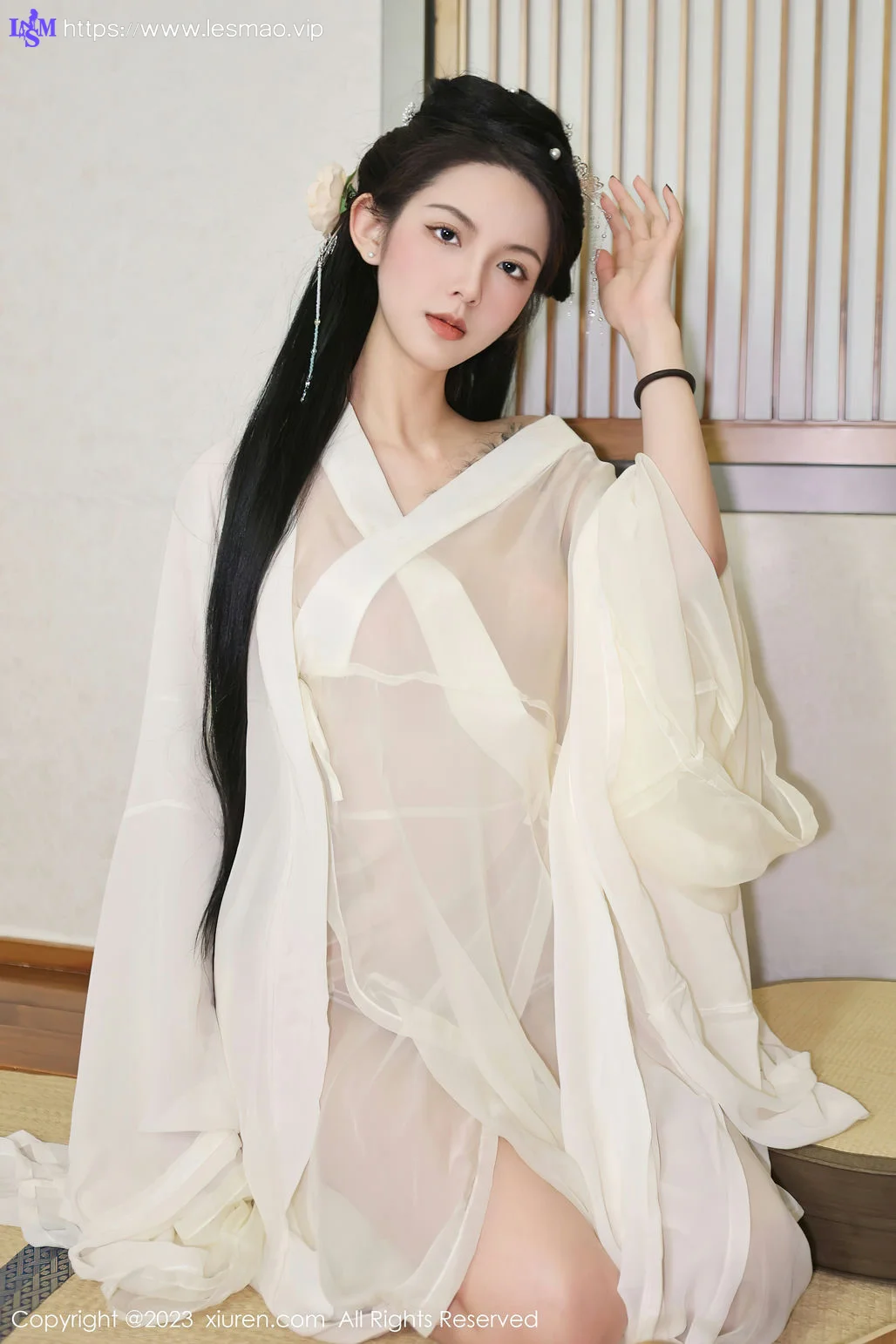 XiuRen 秀人 No.6430 乔一一 白纱轻透古装性感写真1 - 10