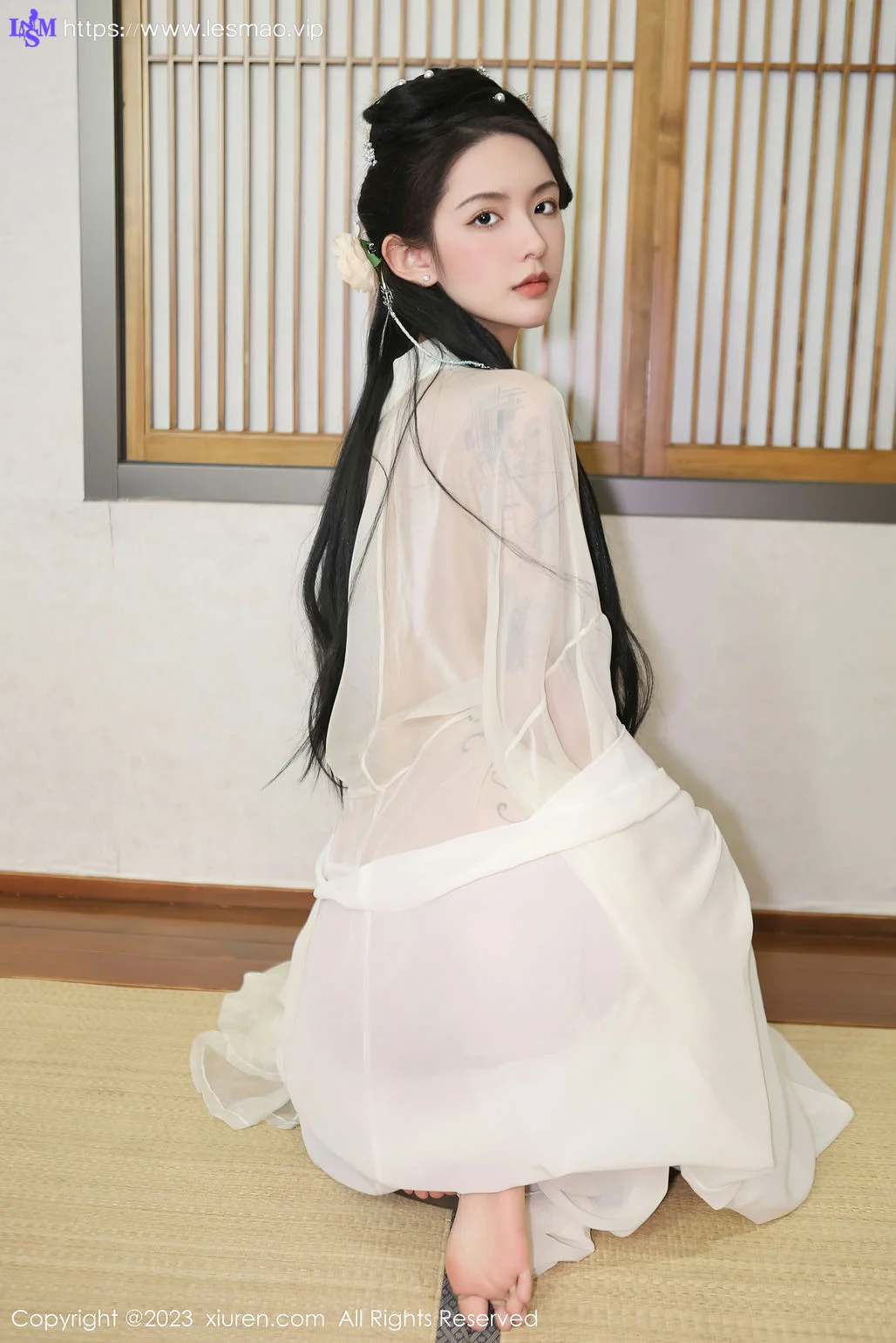 XiuRen 秀人 No.6430 乔一一 白纱轻透古装性感写真1 - 1