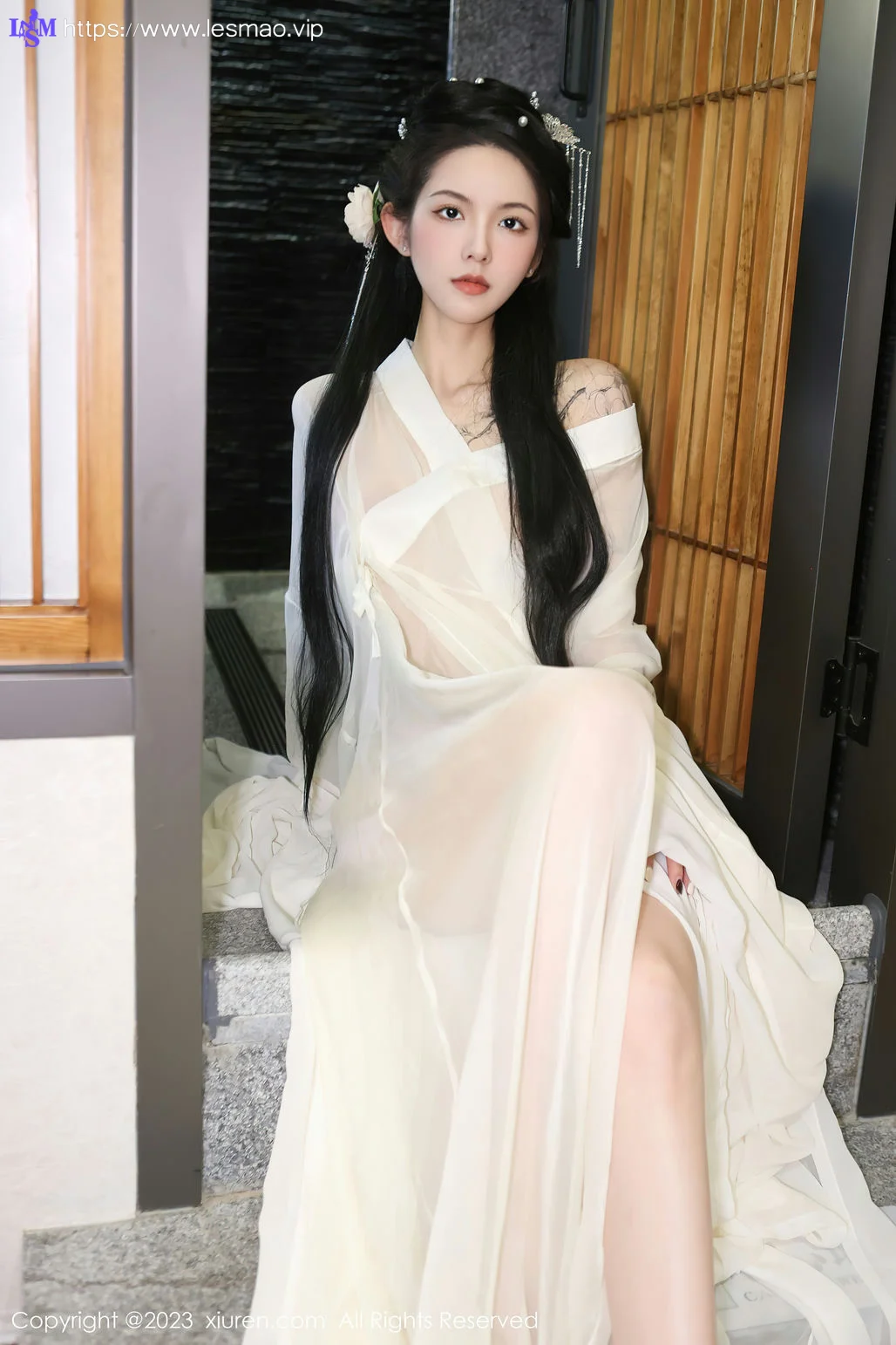 XiuRen 秀人 No.6430 乔一一 白纱轻透古装性感写真1 - 8