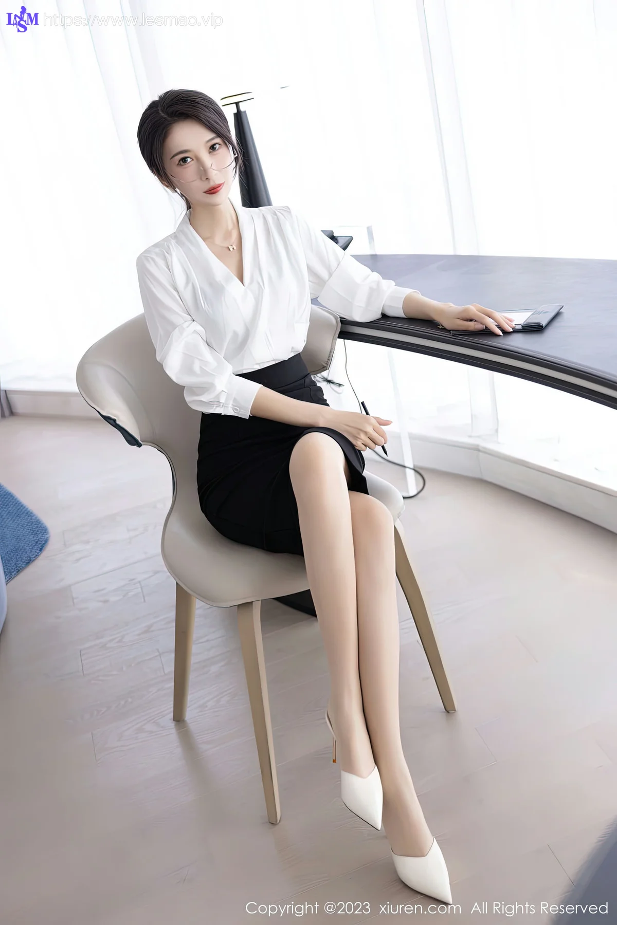 XiuRen 秀人 No.6439 林乐一 黑色蕾丝内衣性感写真1 - 7