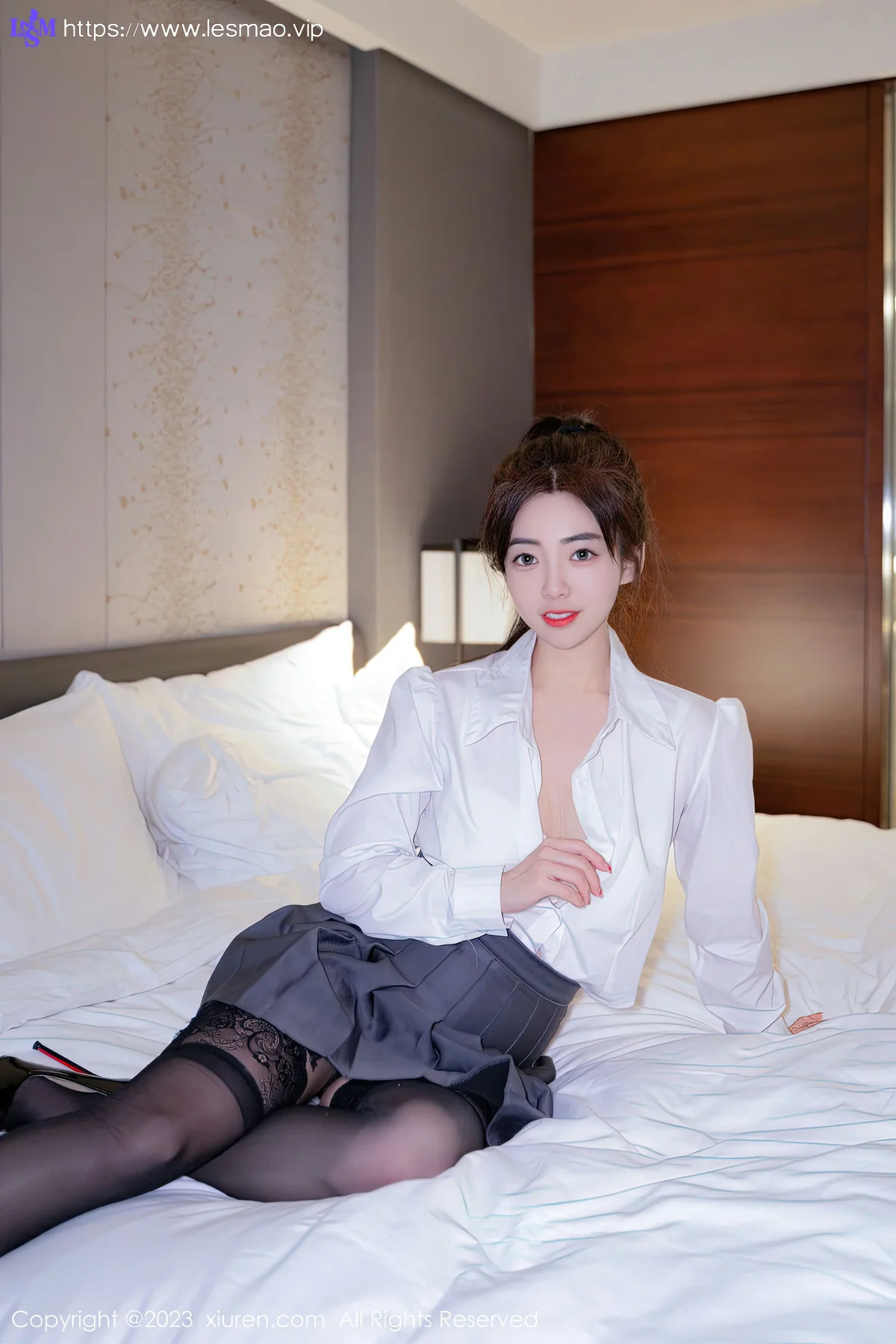 XiuRen 秀人 No.6444 星子柒kiki 魅惑黑丝第二套写真 - 3