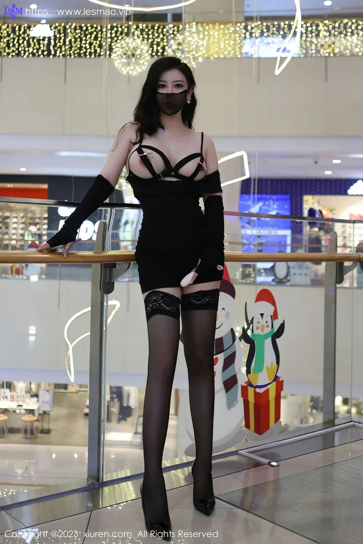 XiuRen 秀人 No.6515 王婉悠Queen 黑色情趣内衣性感写真11 - 2