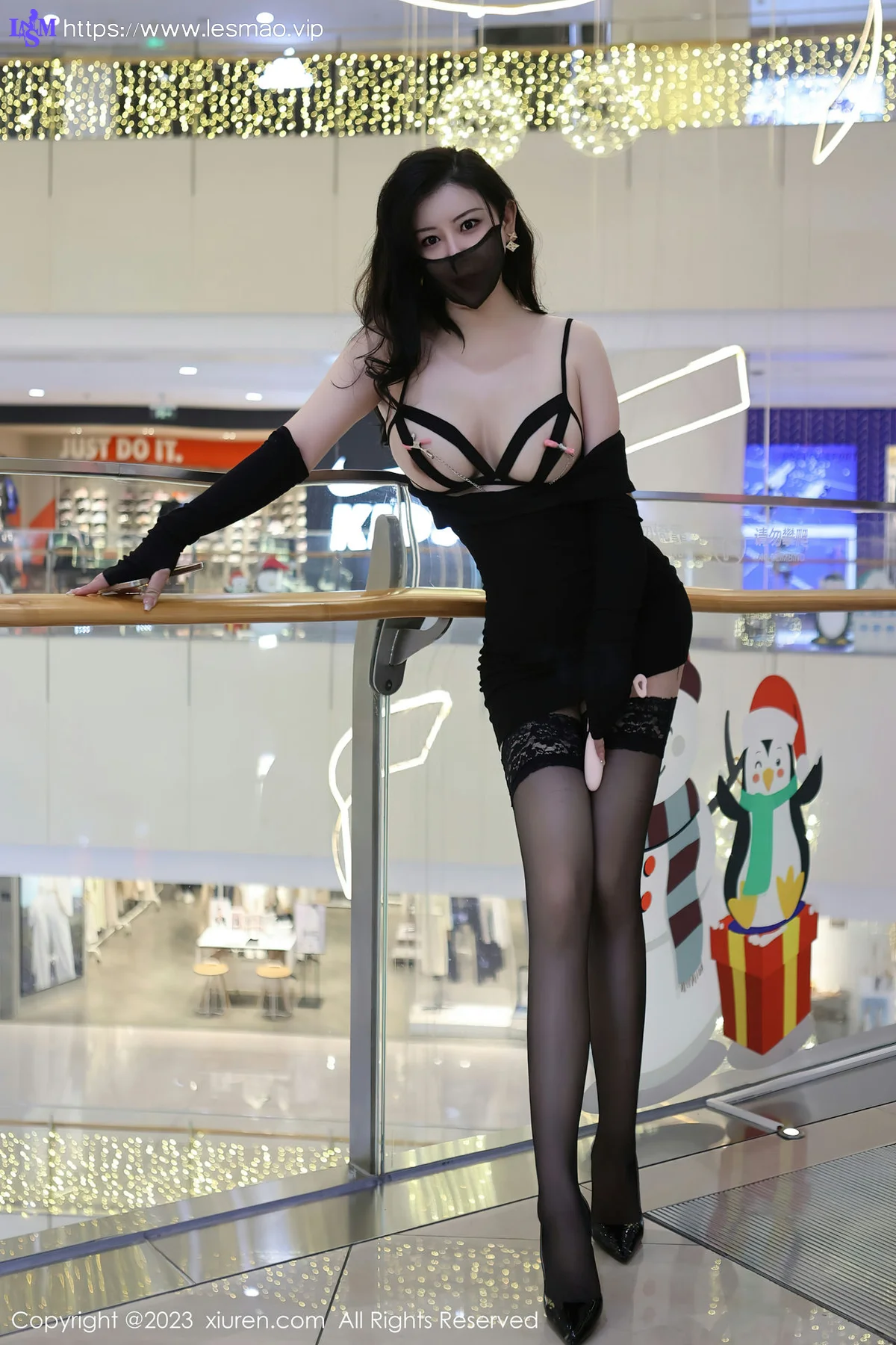 XiuRen 秀人 No.6515 王婉悠Queen 黑色情趣内衣性感写真11 - 3