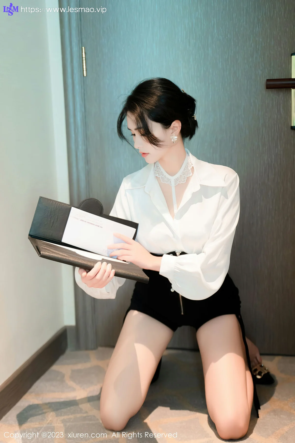 XiuRen 秀人 No.6520 艾希儿 Ol系列性感写真3 - 6