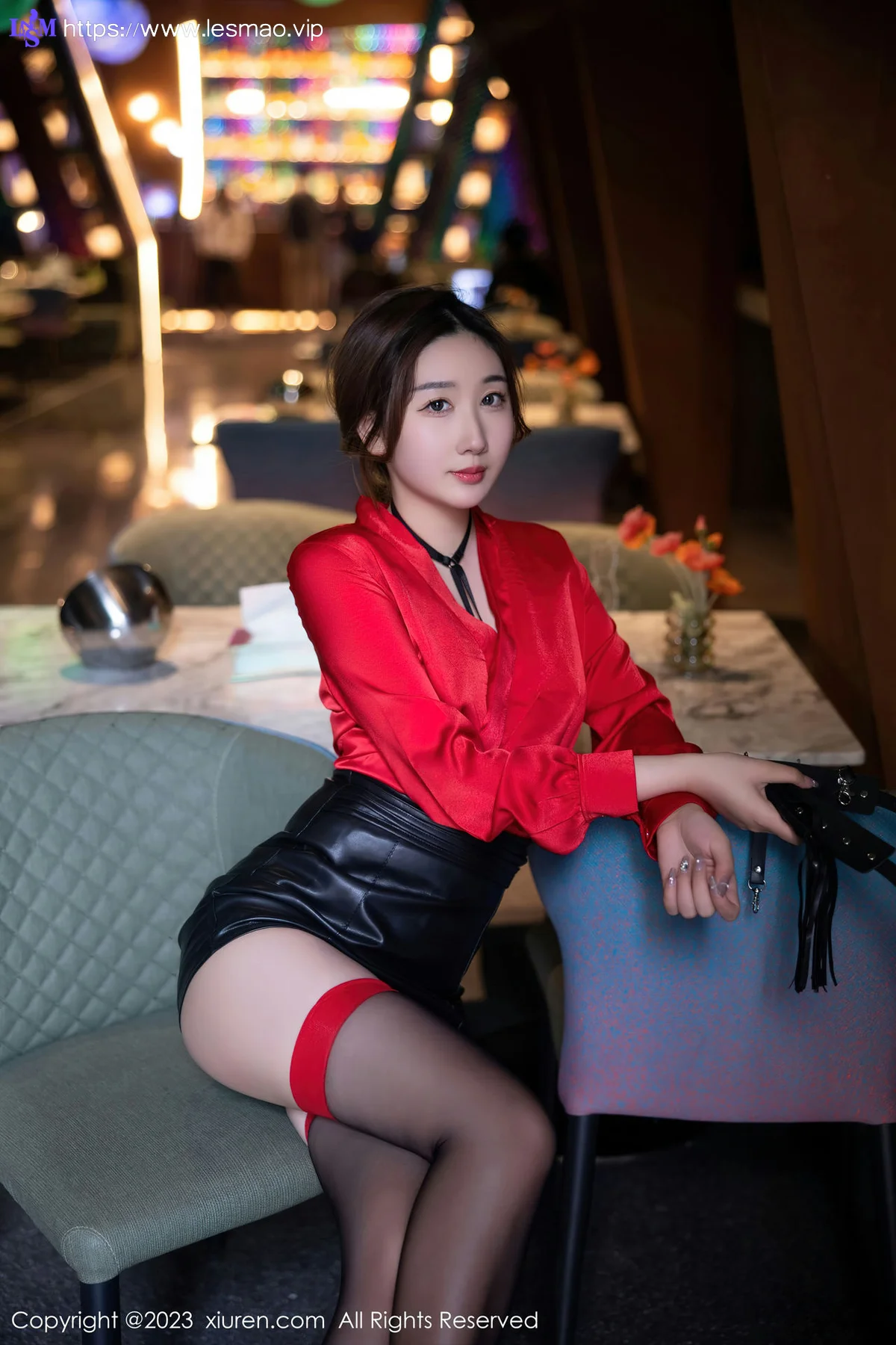 XiuRen 秀人 No.6529 江真真 红色花式内衣写真 - 2