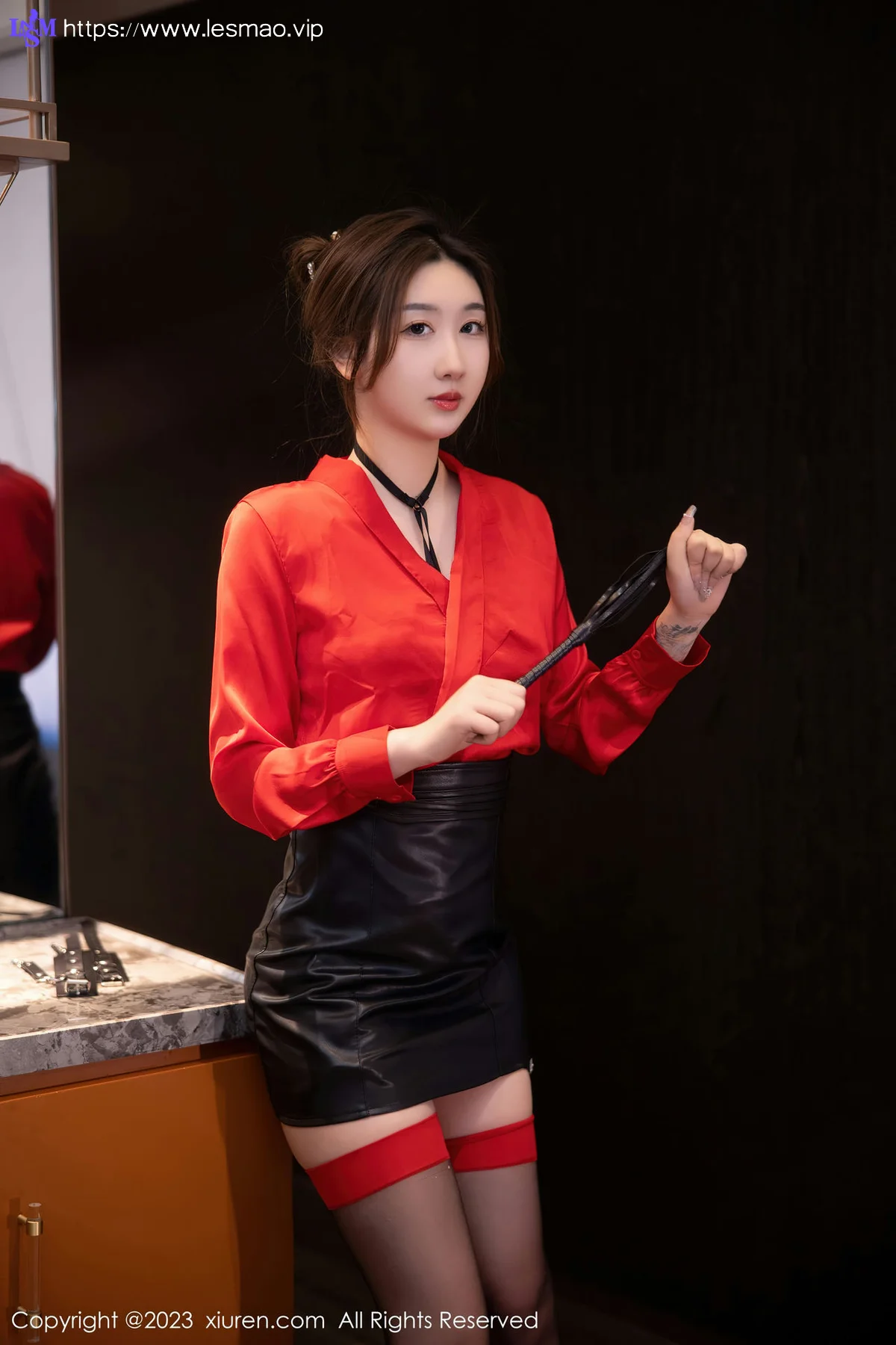 XiuRen 秀人 No.6529 江真真 红色花式内衣写真 - 5