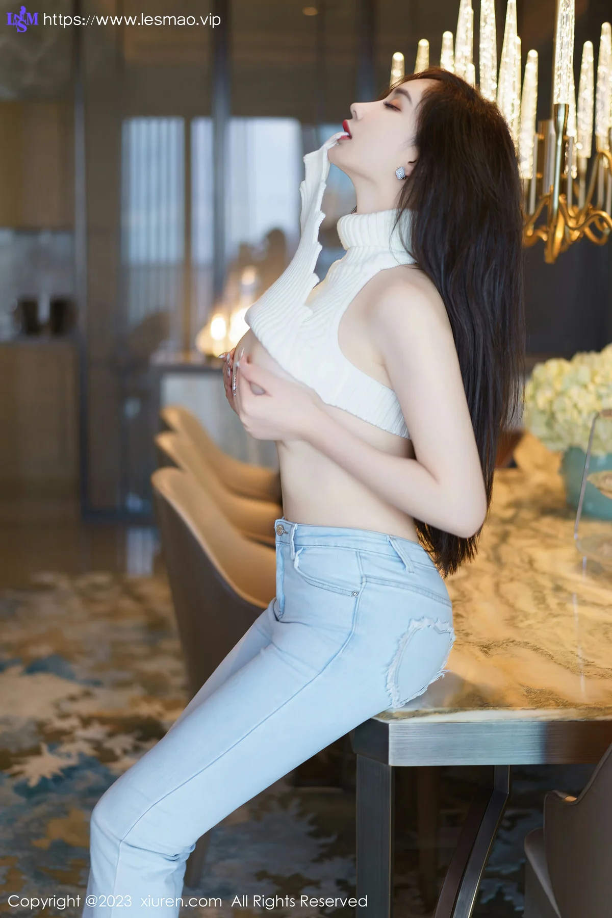 XiuRen 秀人 No.6534 Carol周妍希 诱人原色丝袜性感写真 - 8