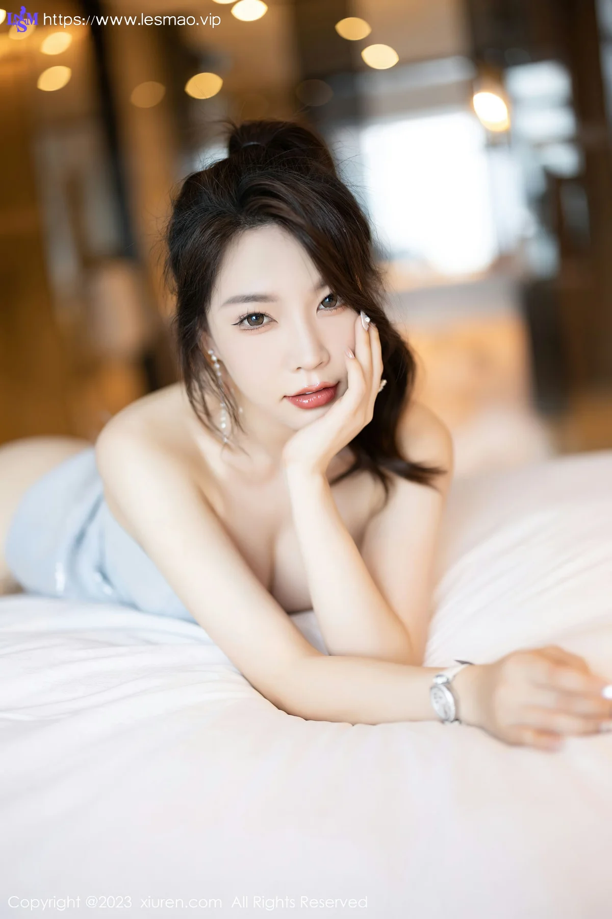 XiuRen 秀人 No.6557 徐莉芝Booty 诱人灰丝性感写真1 - 10